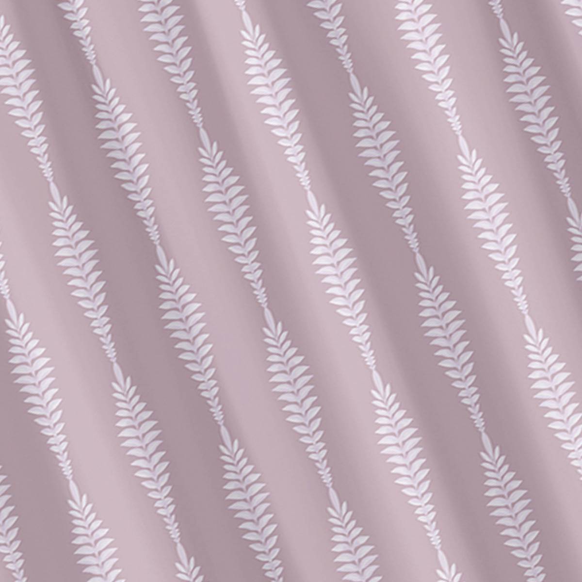 Lavendar Fern Striped Shower Curtain, 72"