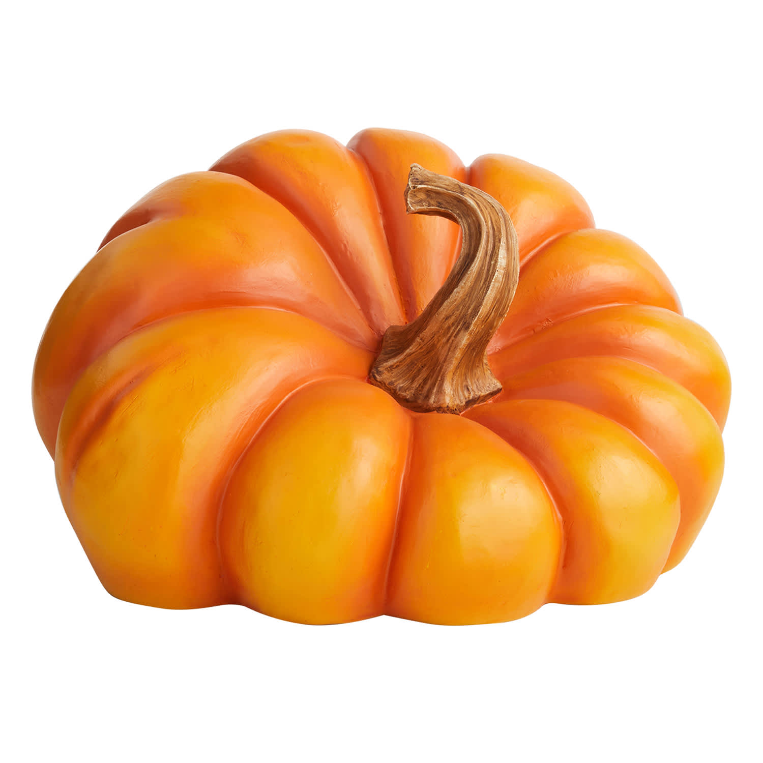 Orange Irregular Pumpkin, 9"