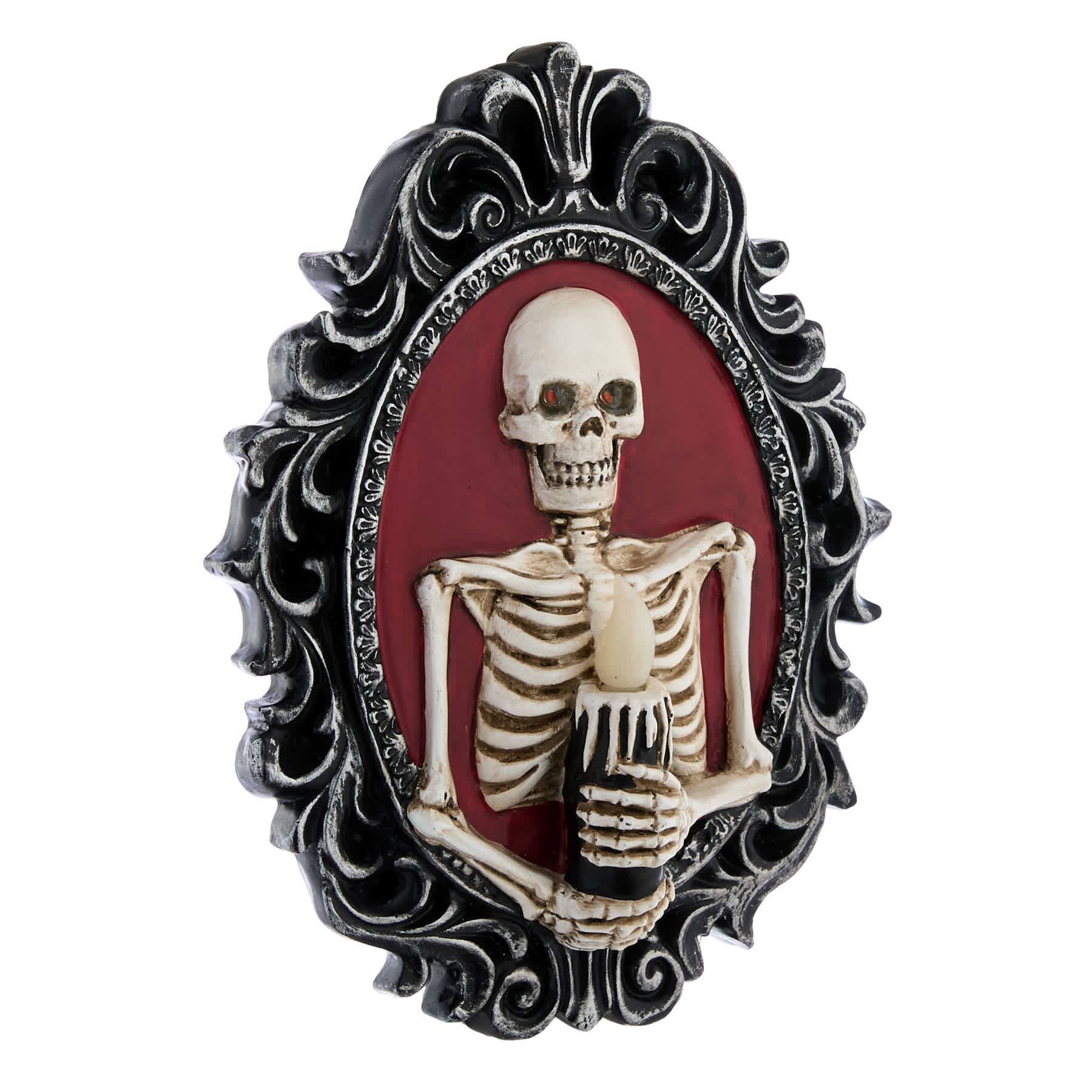 Skeleton Wall Decor with LED, 10"