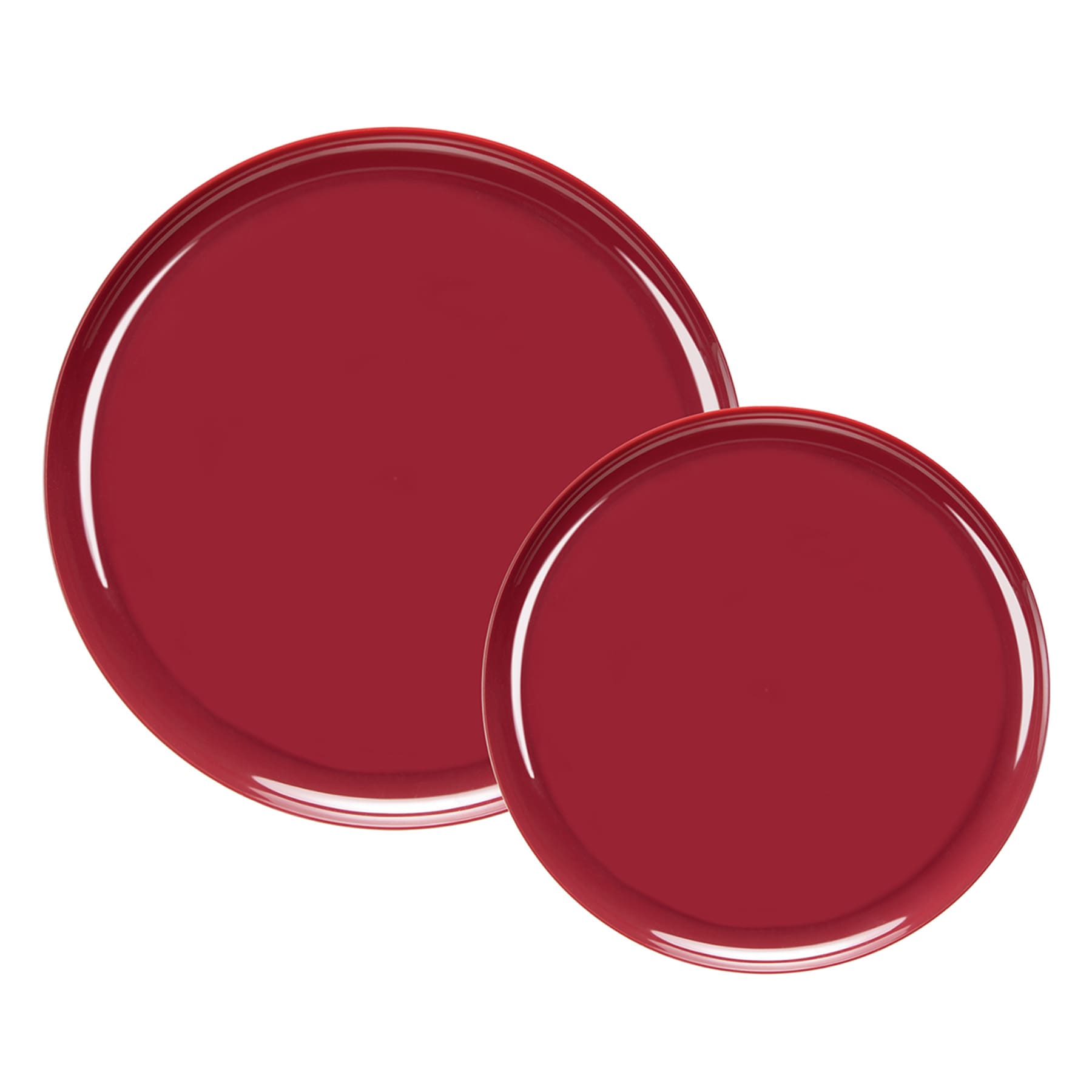20-Count Cranberry Bespoke Combo Plates, 10.6"