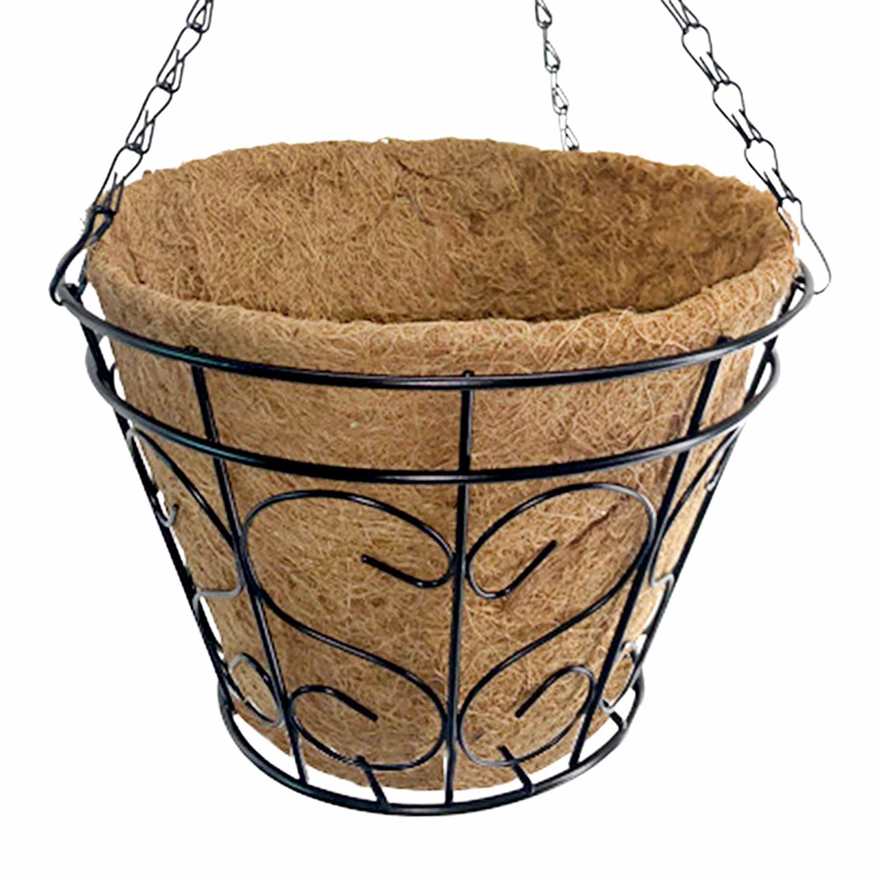 Hanging Metal Basket Coco Planter, 10"