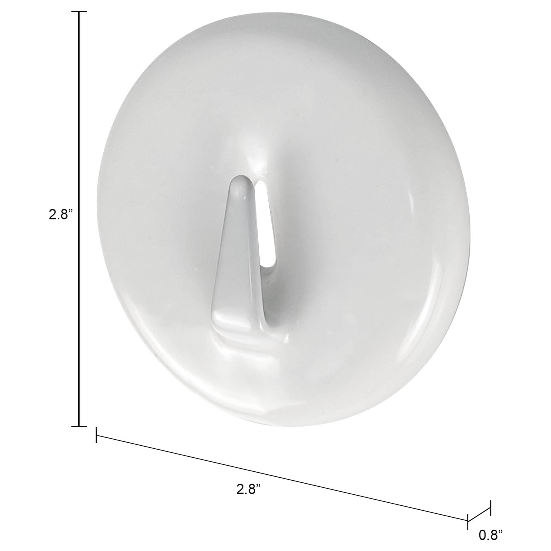 White Magnetic Wreath Hanger, 2.8"