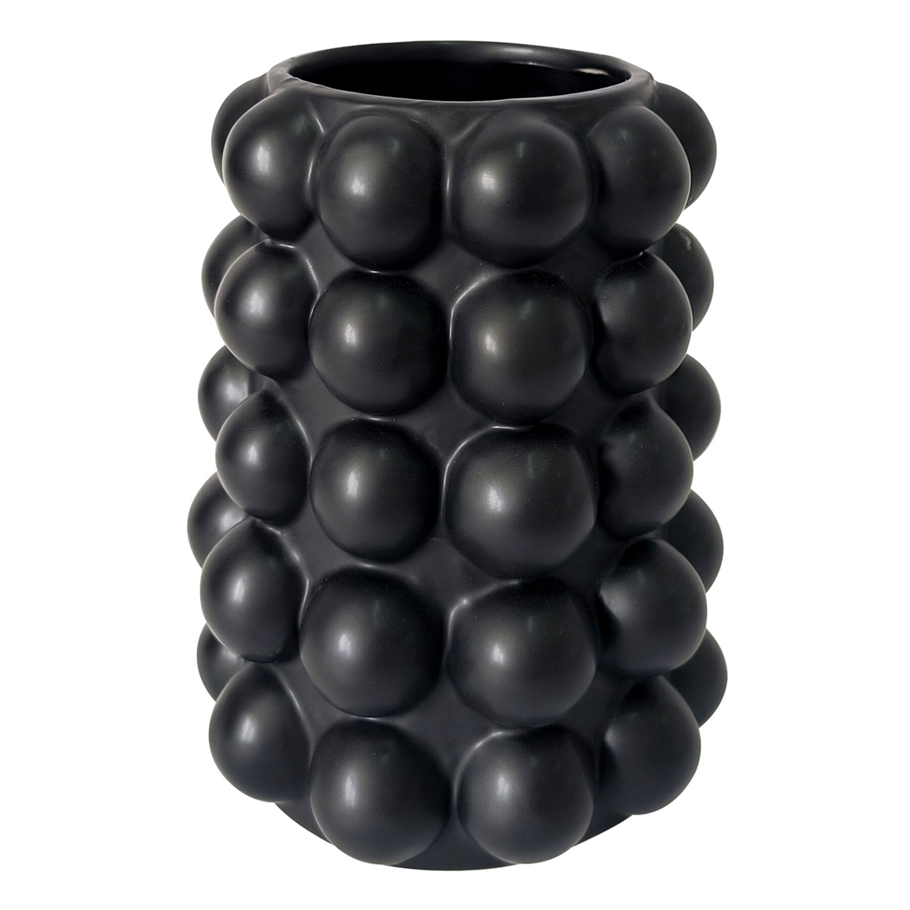 Crosby St. Black Bubble Vase, 6"