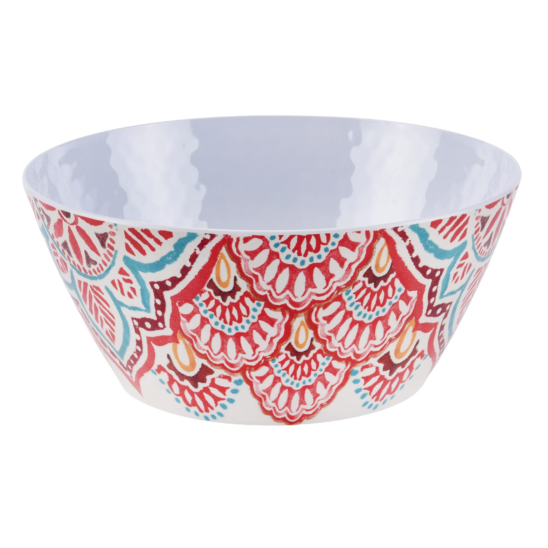 Warm Paisley Large Melamine Serving Bowl, 10"