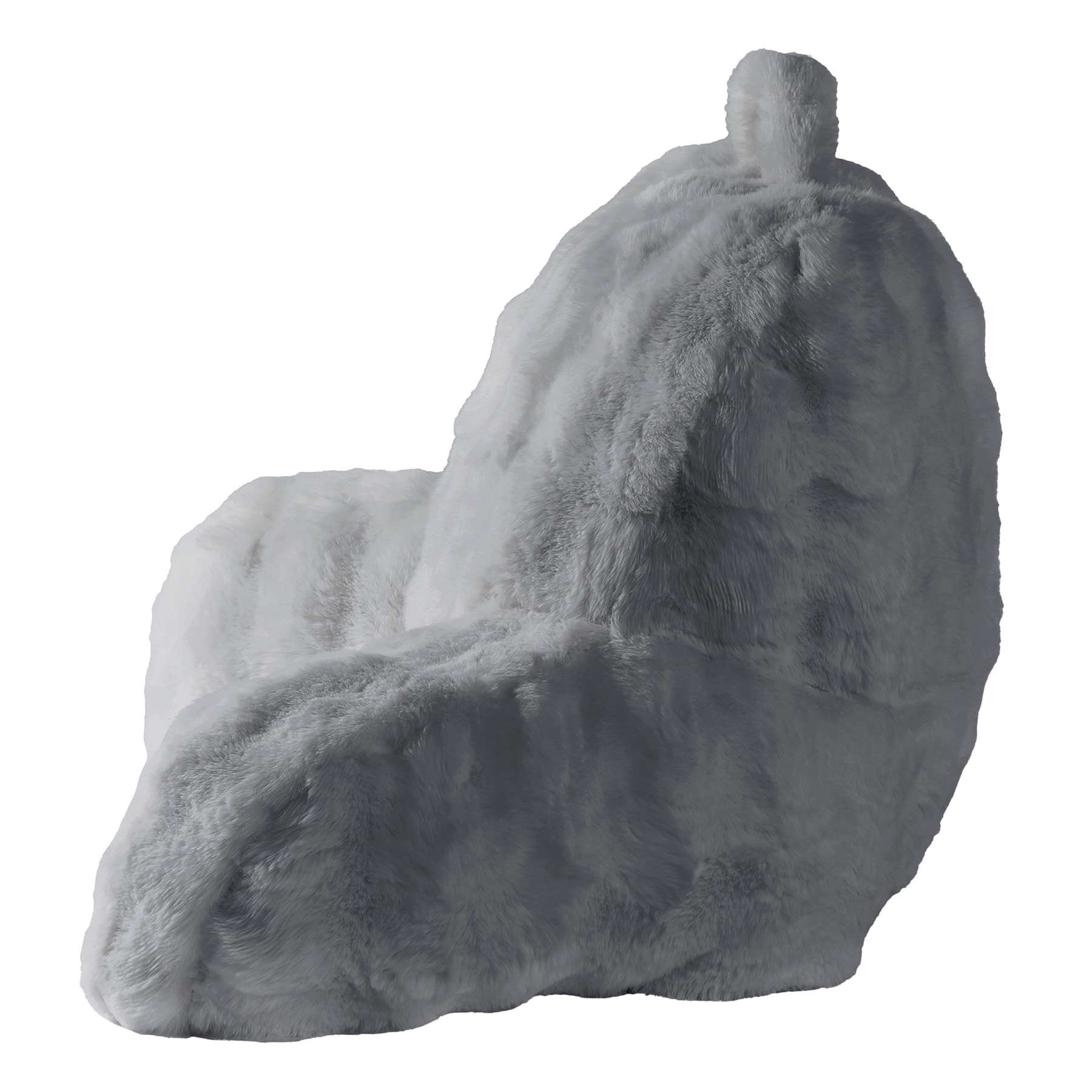 The Cozy Shop Grey Bubble Faux Fur Backrest