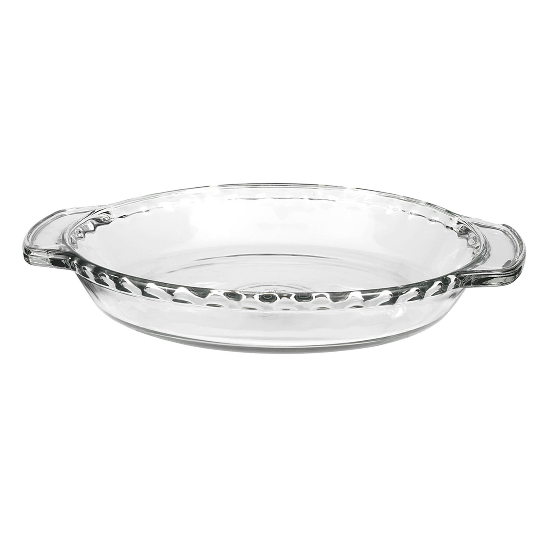 Anchor Hocking Clear Embossed Glass Pie Plate, 9.5"