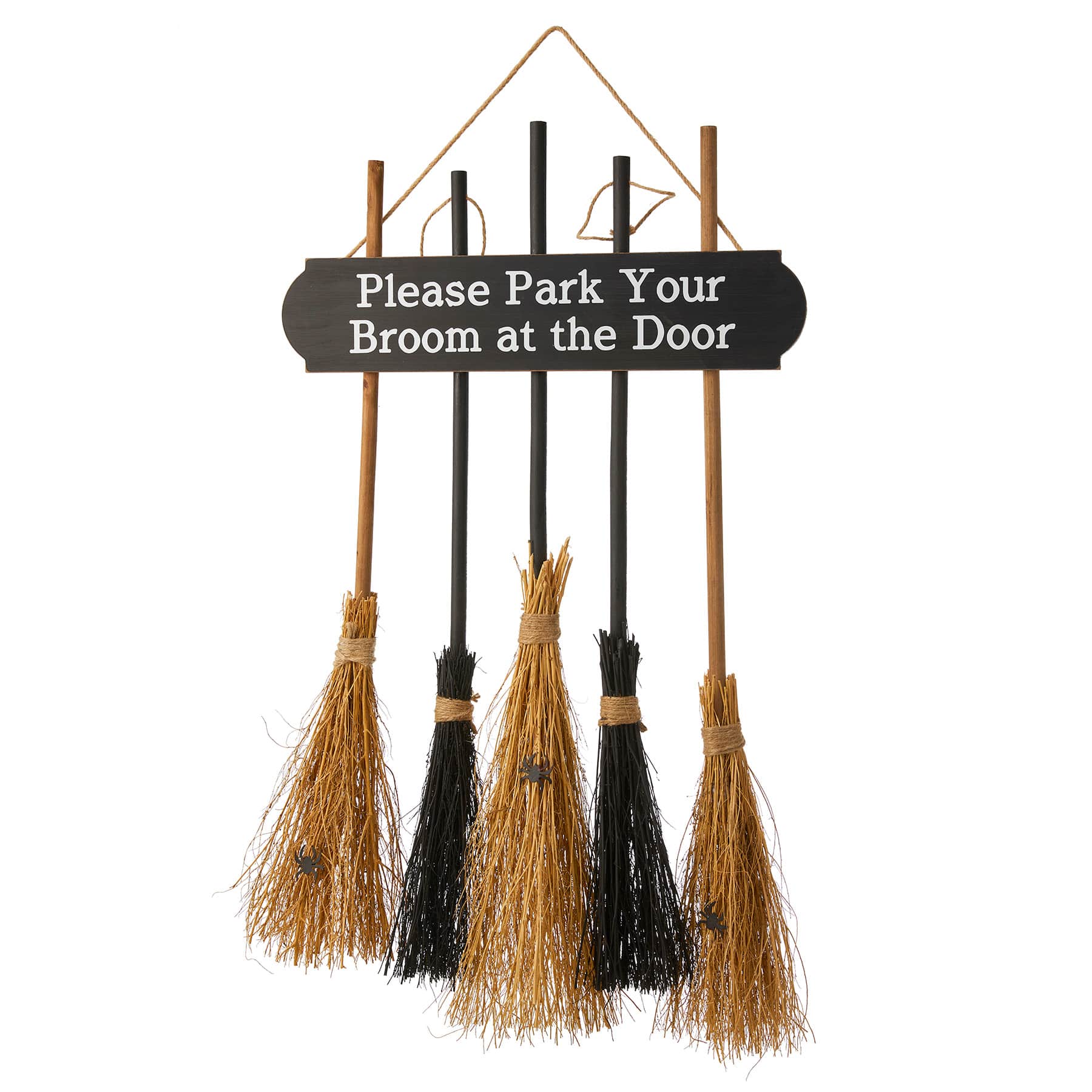 Spellbound Please Park Your Broom Halloween Wall Decor, 22x39