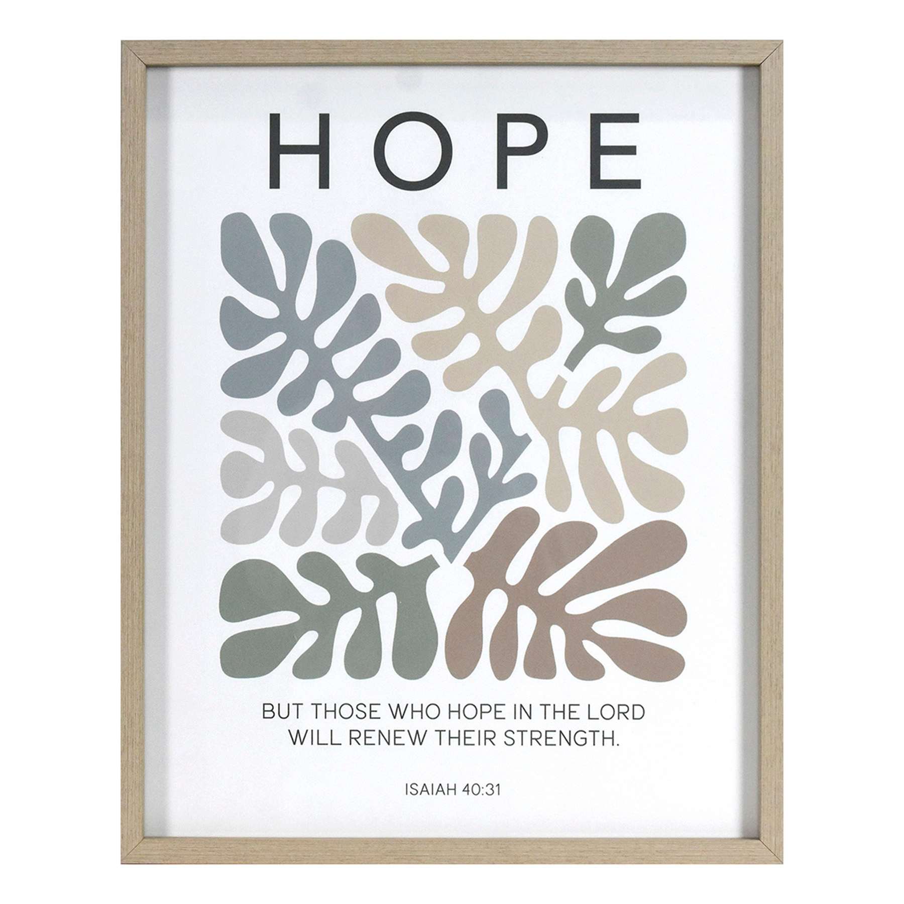 Glass Framed Hope Print Wall Art, 16x20