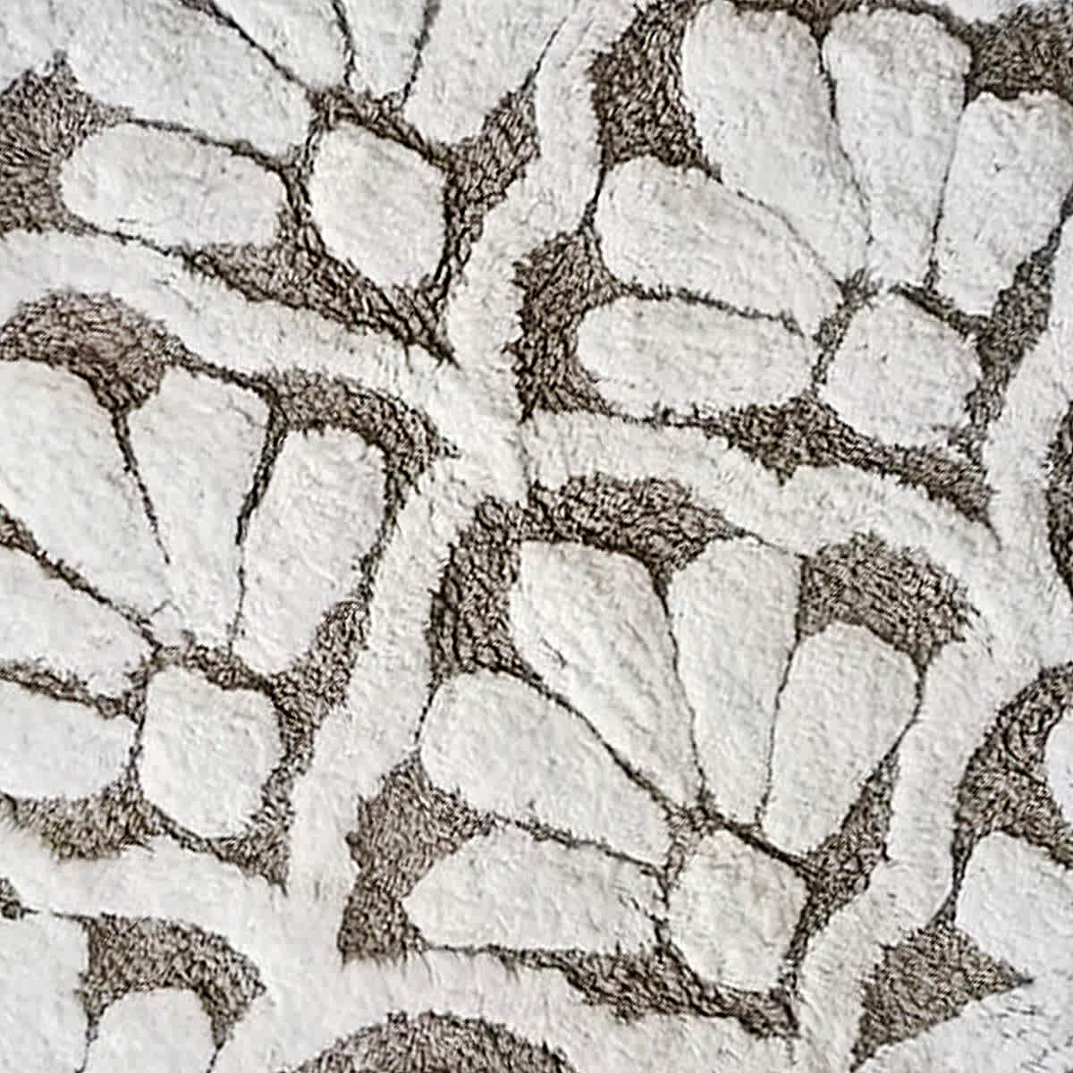 Providence Grey Shell Bath Rug, 20x30