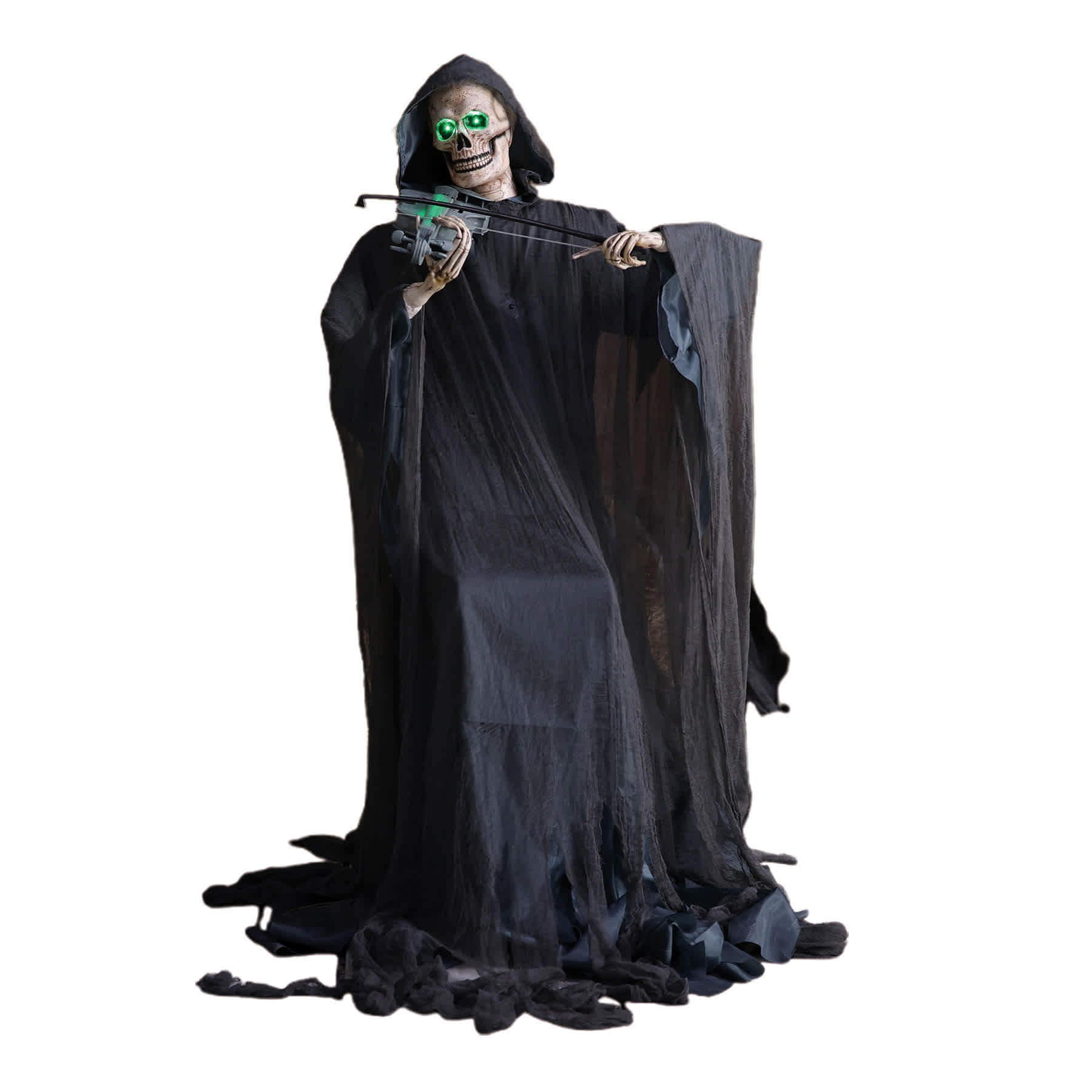 Violinist Skeleton Animatronic, 5'