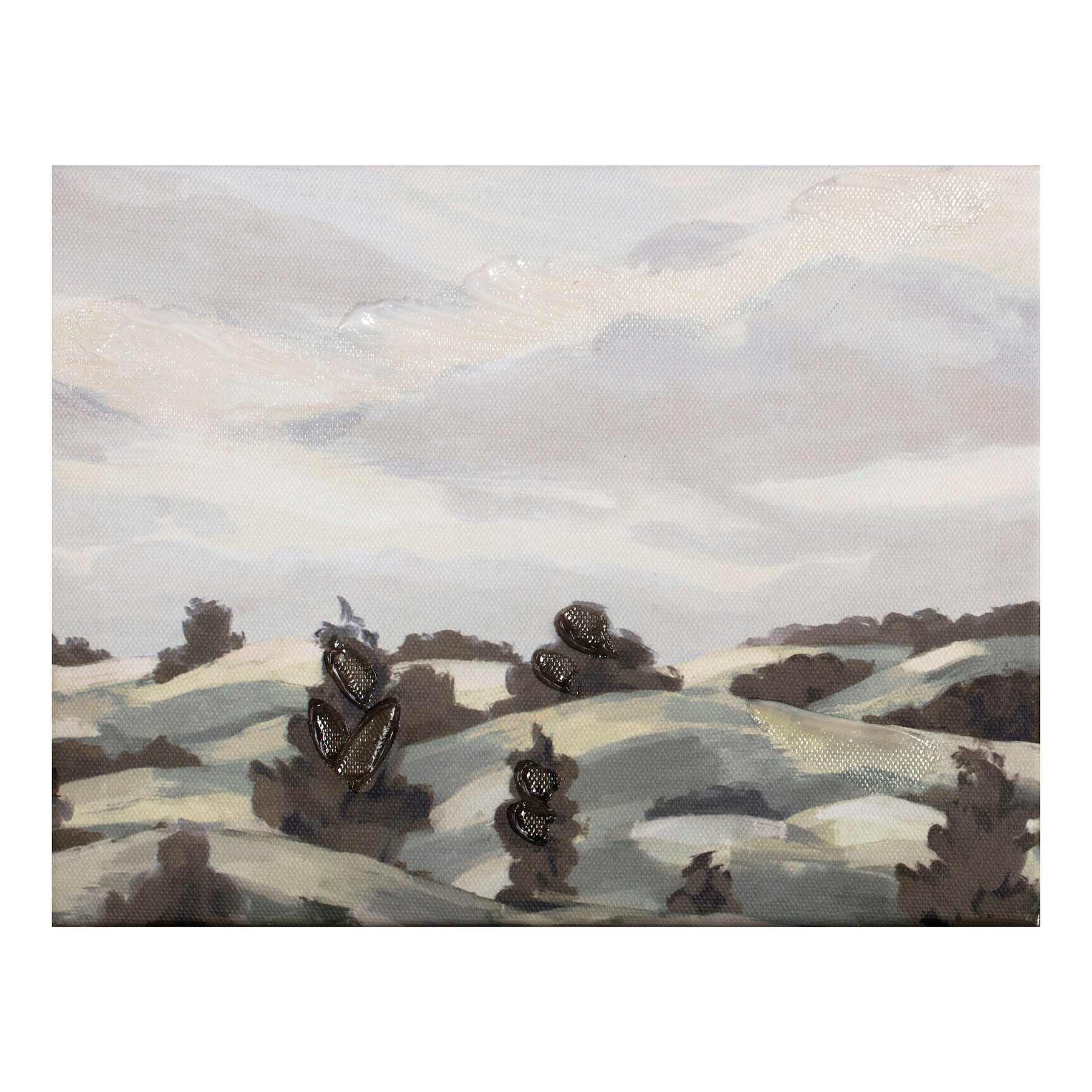 Honeybloom Hills Landscape Canvas, 9x7