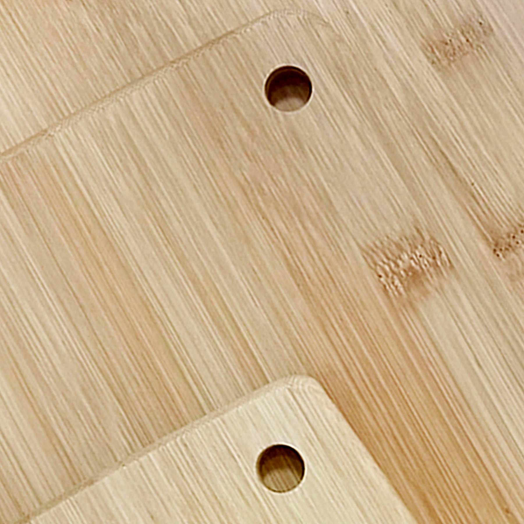 3-Piece Bamboo Board Set with Cutout Ring