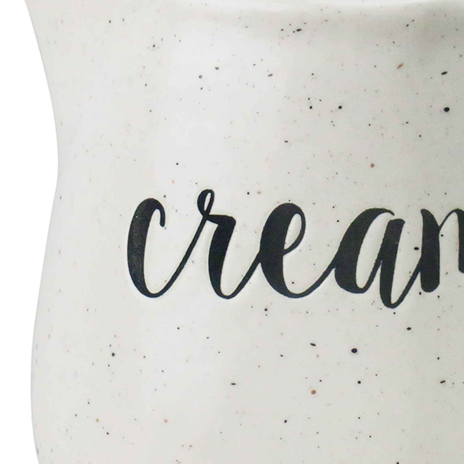 Honeybloom Farmhouse Speckled Stoneware Cream Jar