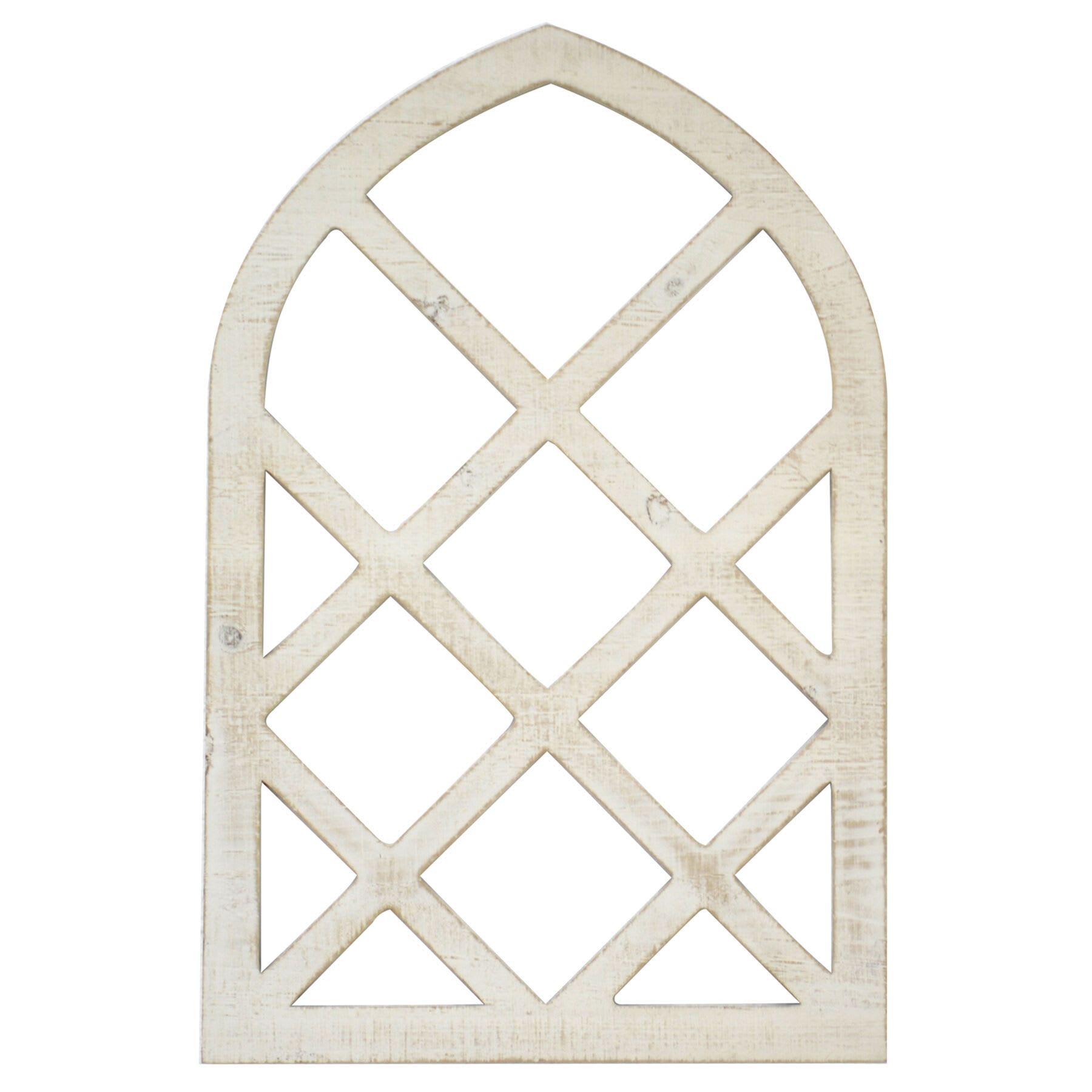 White Faux Wood Wall Art, 16x24