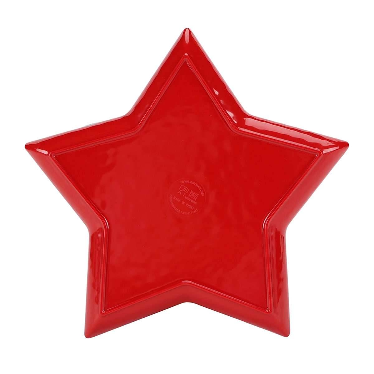 Patriotic Red Star Plate, 10.5"