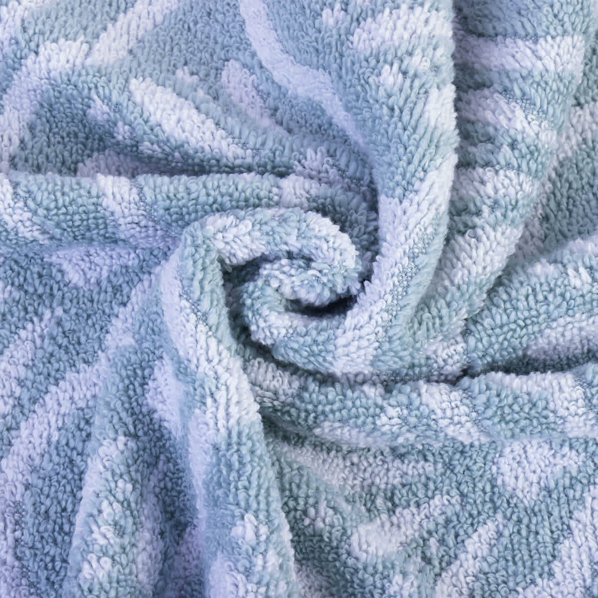 Providence Luxury Jacquard Light Blue Washcloth, 13"
