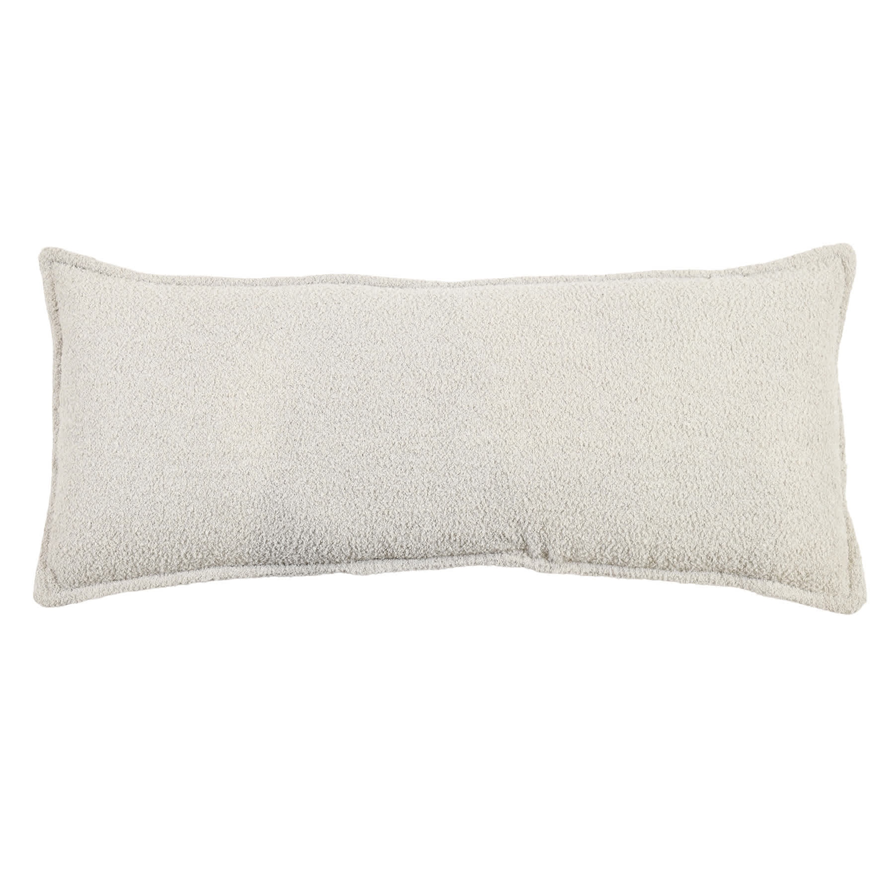 Crosby St. Grey Soft Textured Boucle Throw Pillow, 14x36