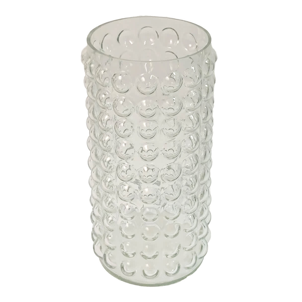Clear Glass Dot Votive Candle Holder, 8.5"