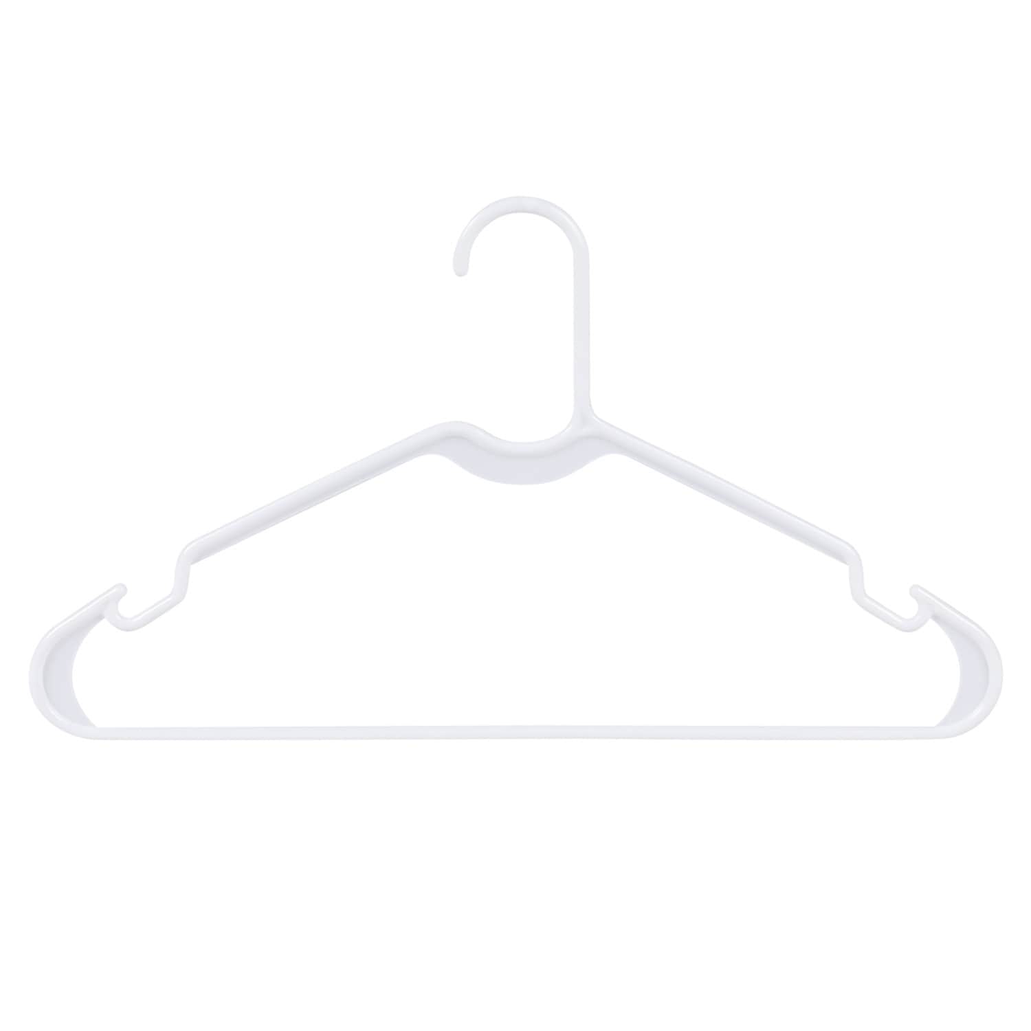 10-Pack Hangers Set, White