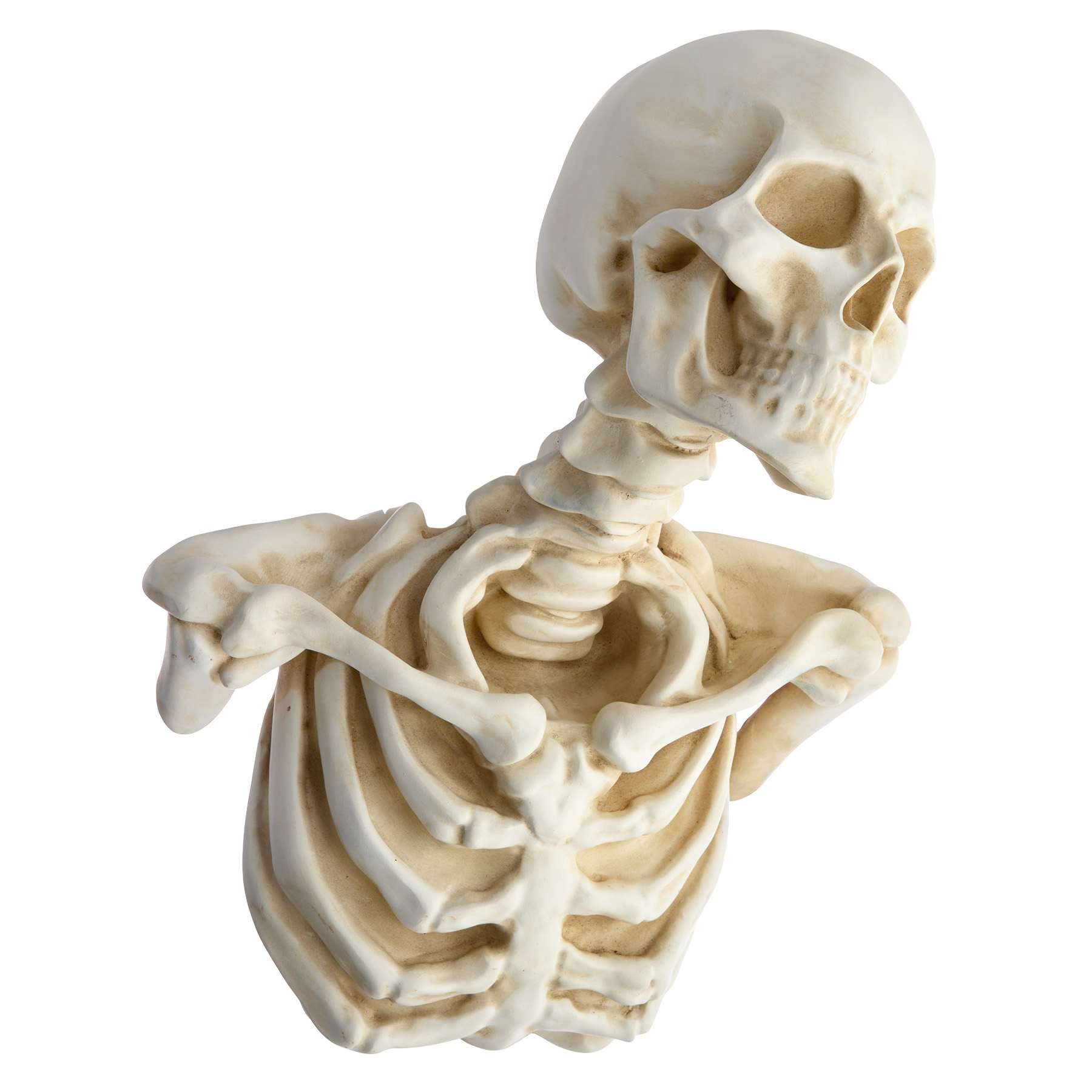 Wall Hanging Resin Skull, 14.4"