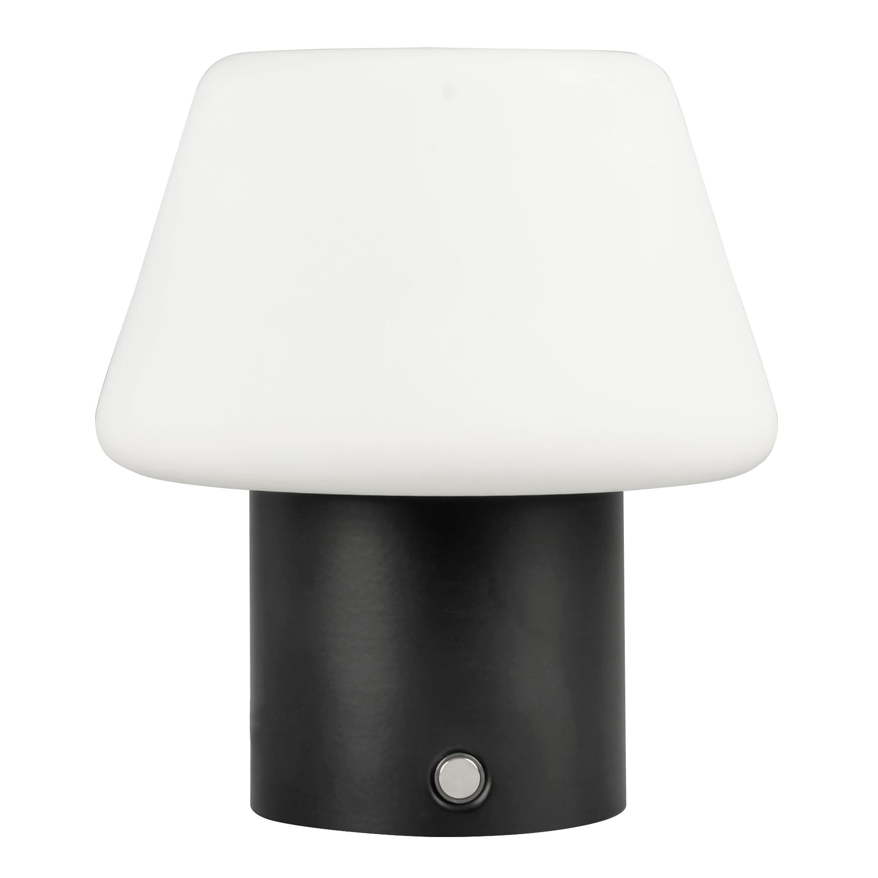 White Ceramic Mushroom Lamp, 8"