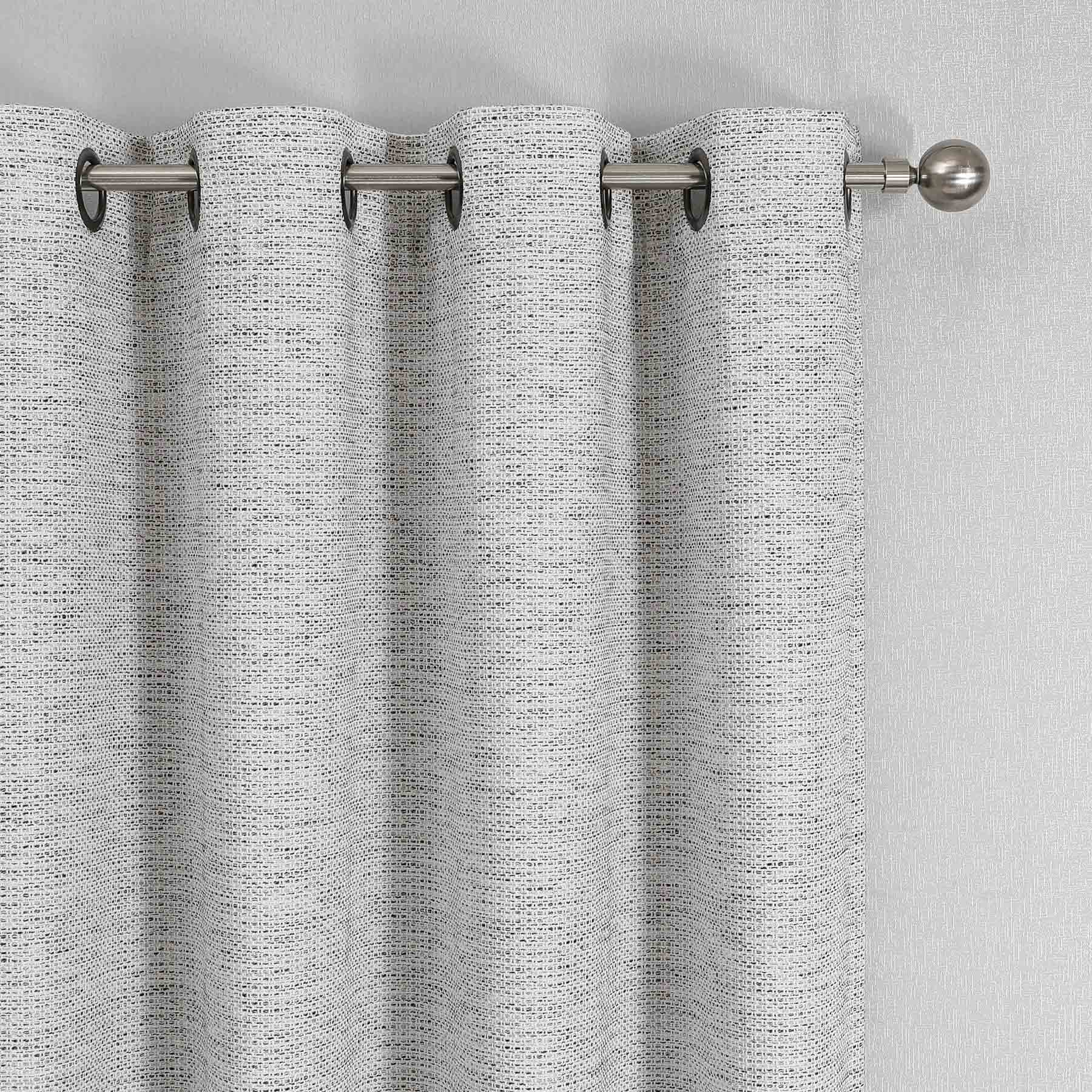 Sun Shield Brown Blackout Grommet Curtain Panel, 84"