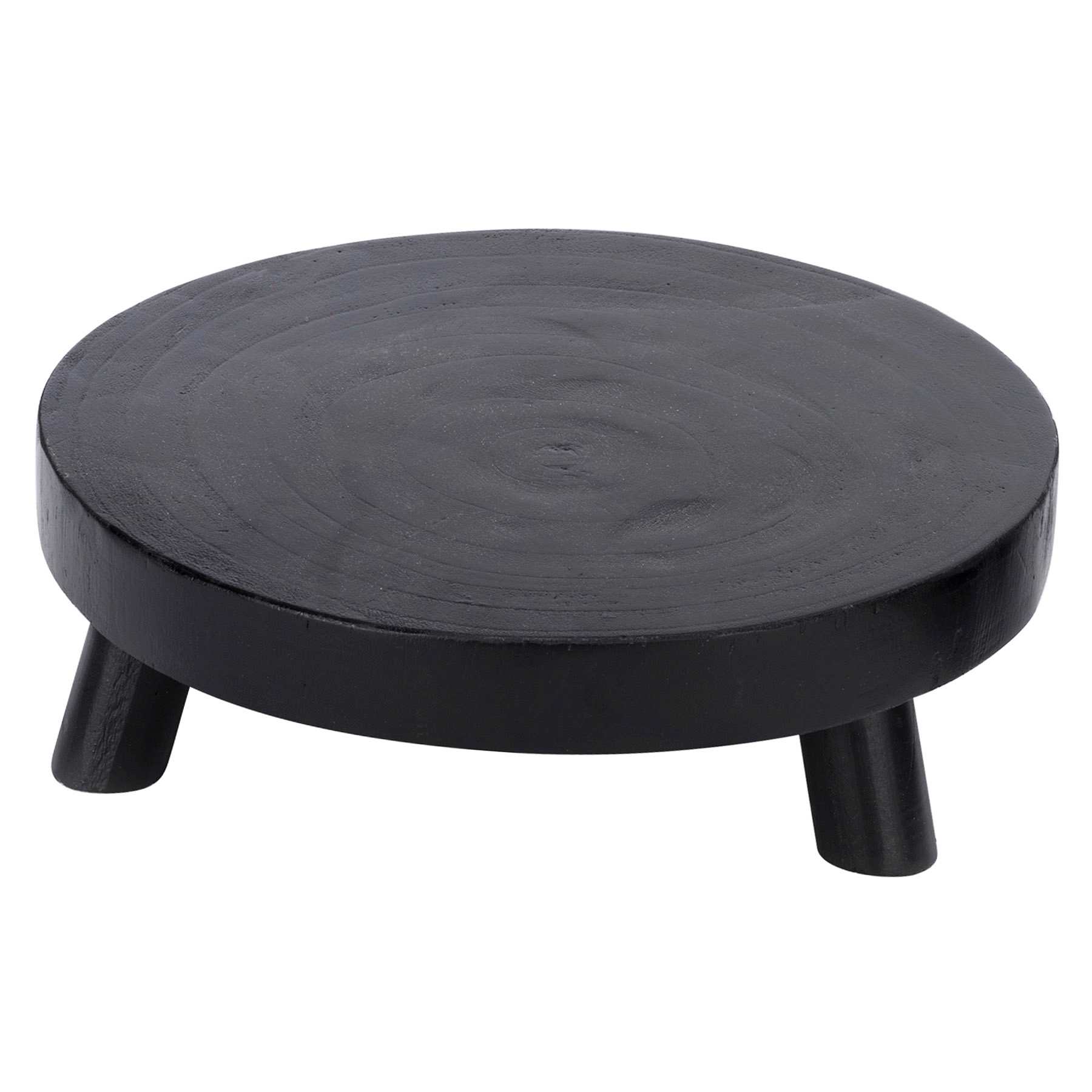 Tracey Boyd Black Round Wooden Riser, 10"