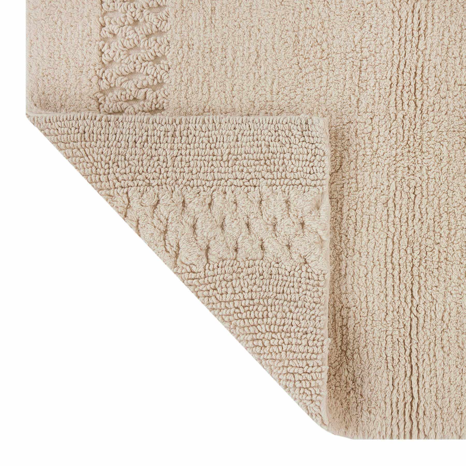 Providence Reversible Tan Bath Rug, 20x30