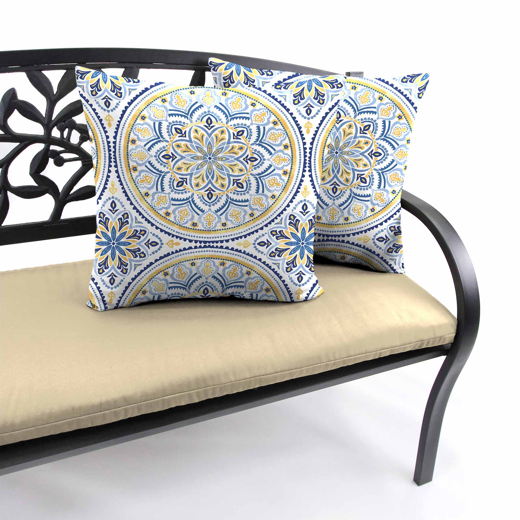 Castille Multicolor Oversized Square Outdoor Throw Pillow, 20"