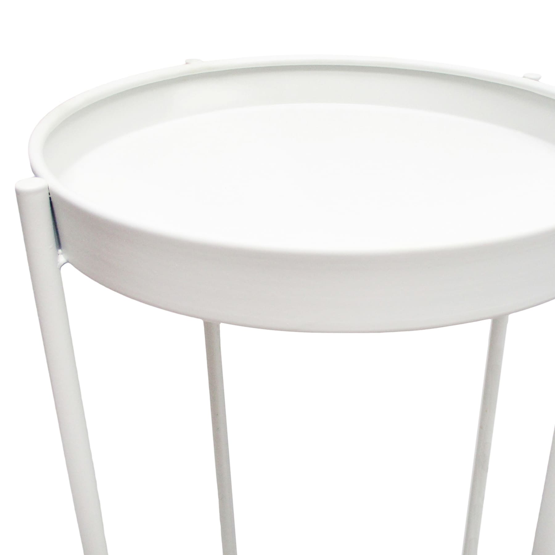 White Metal Plant Stand, 23"