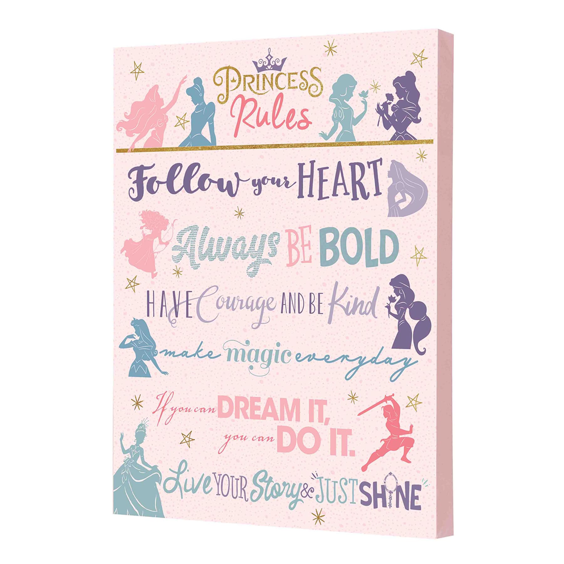 Princess Rules Canvas Wall Art, 16x20