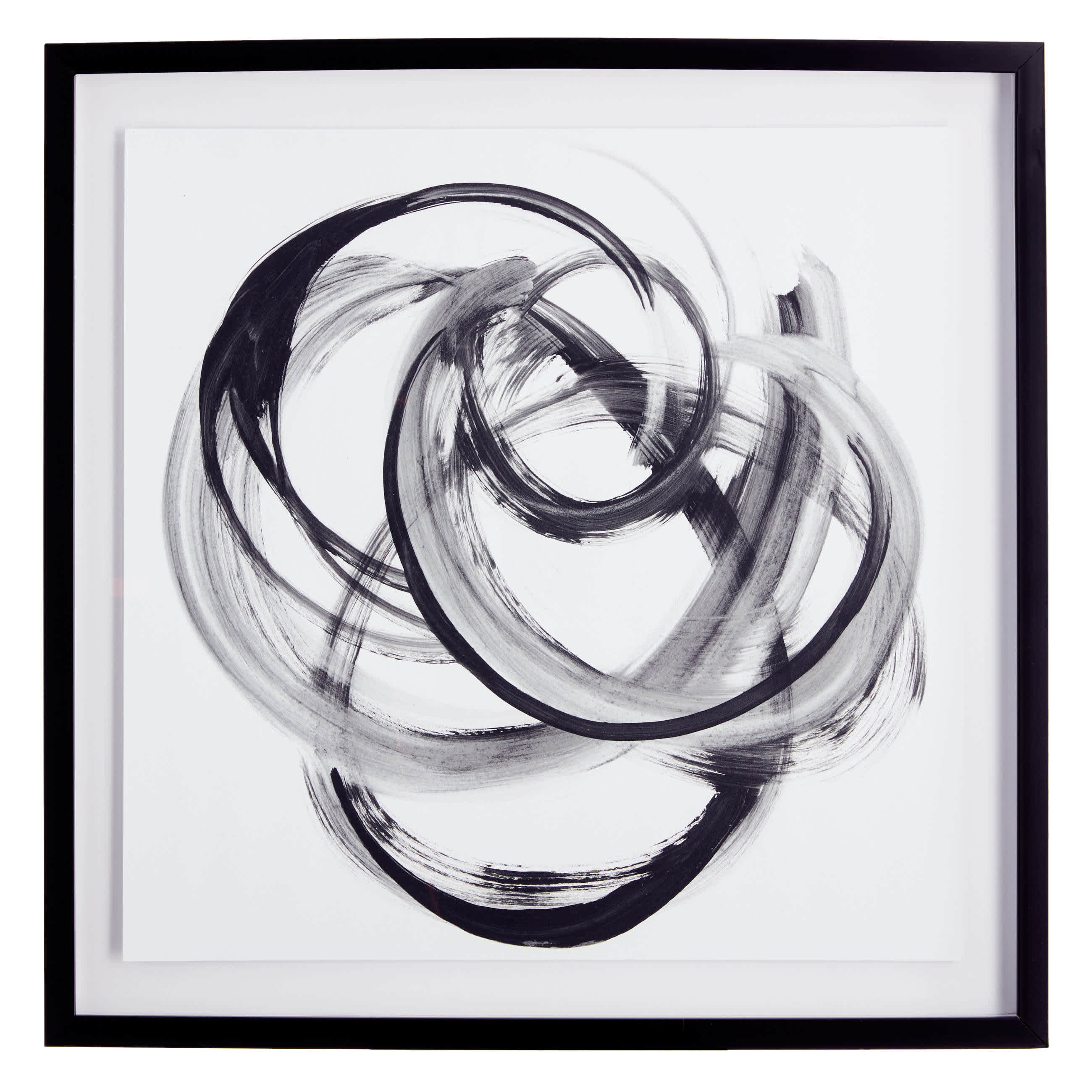 Crosby St. Glass Framed Abstract Print Wall Art, 25"