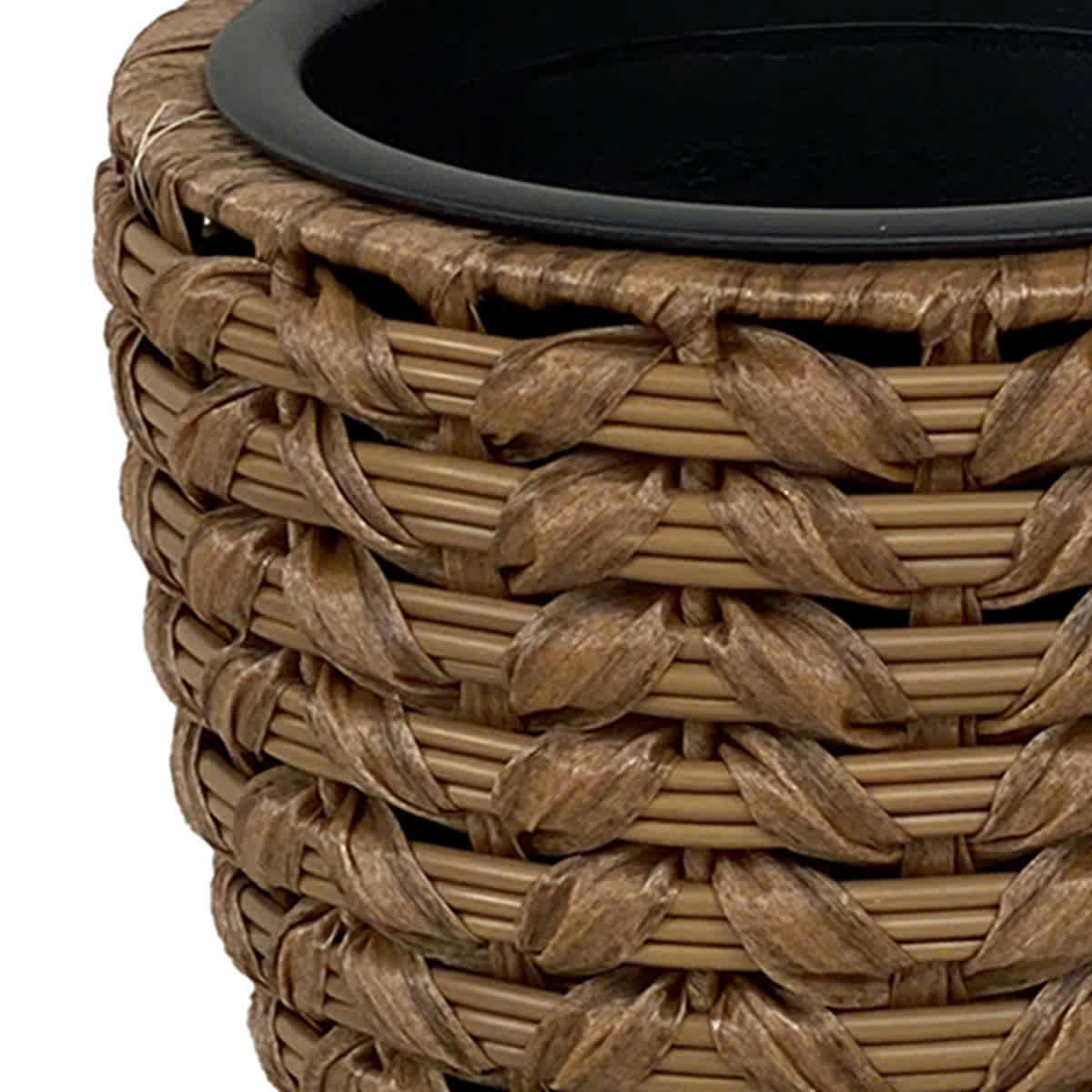 Found & Fable Hyacinth Rattan Outdoor Planter, Small