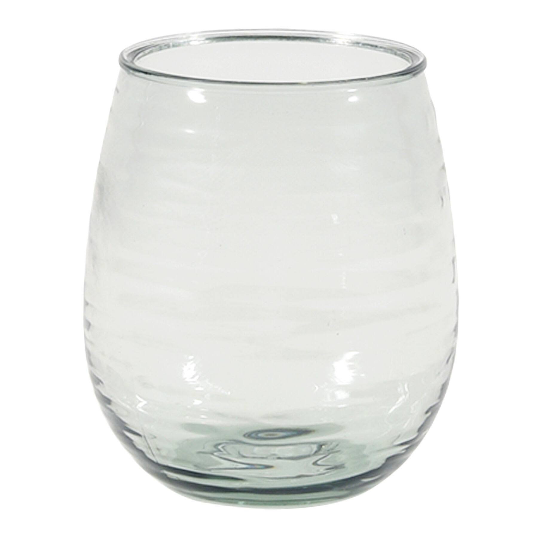 Clear Textured Acrylic Stemless Wine Glass, 16oz