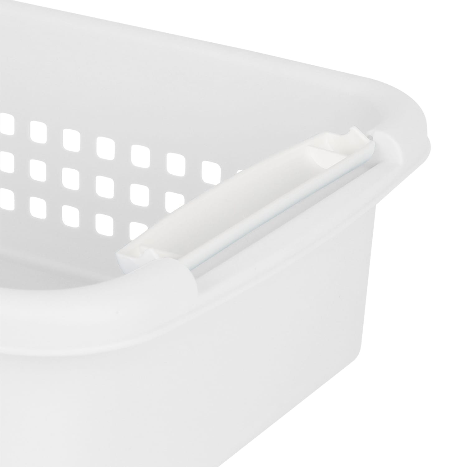 2-Pack White Stacked Nest Storage Basket, Large