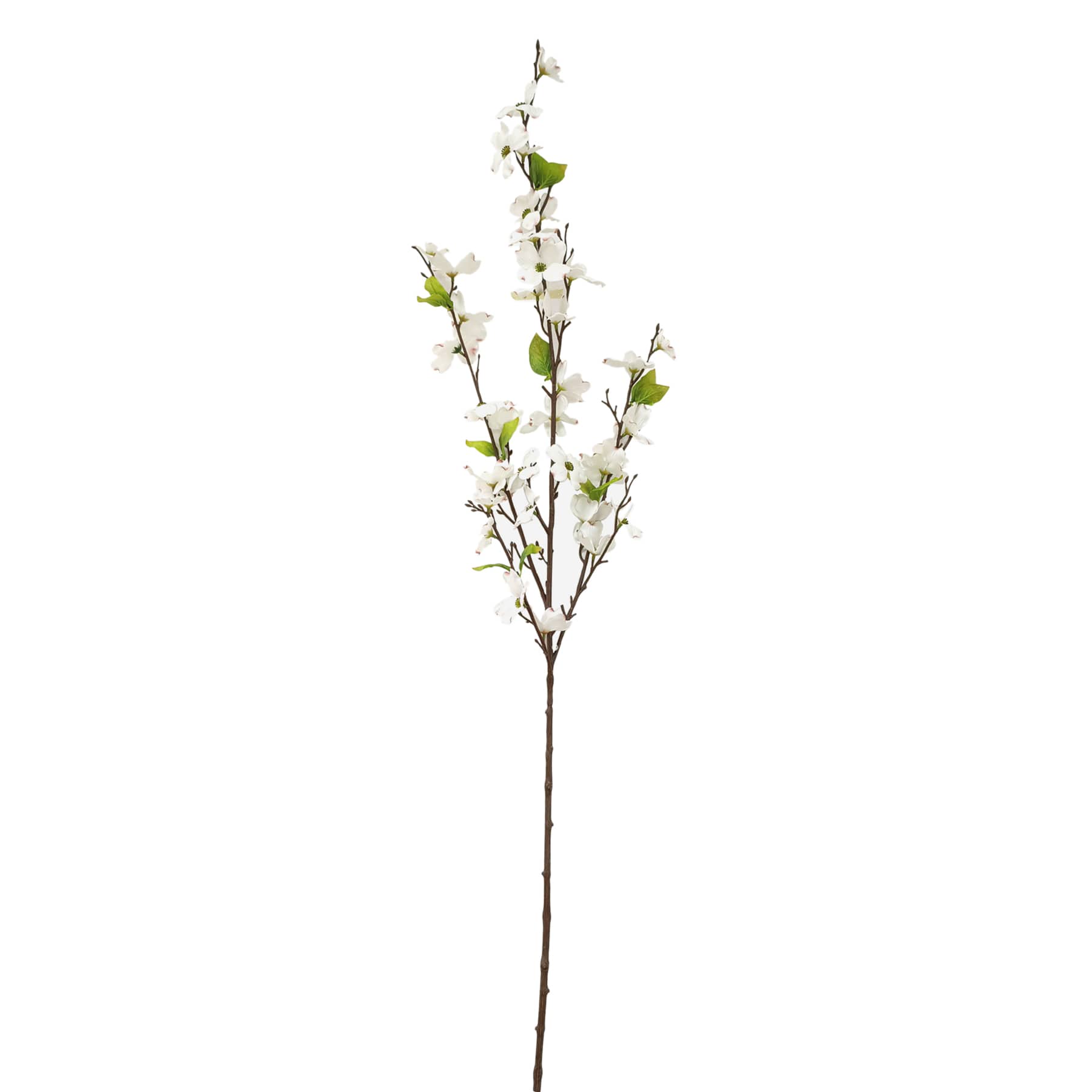 White Dogwood Floral Stem, 49"