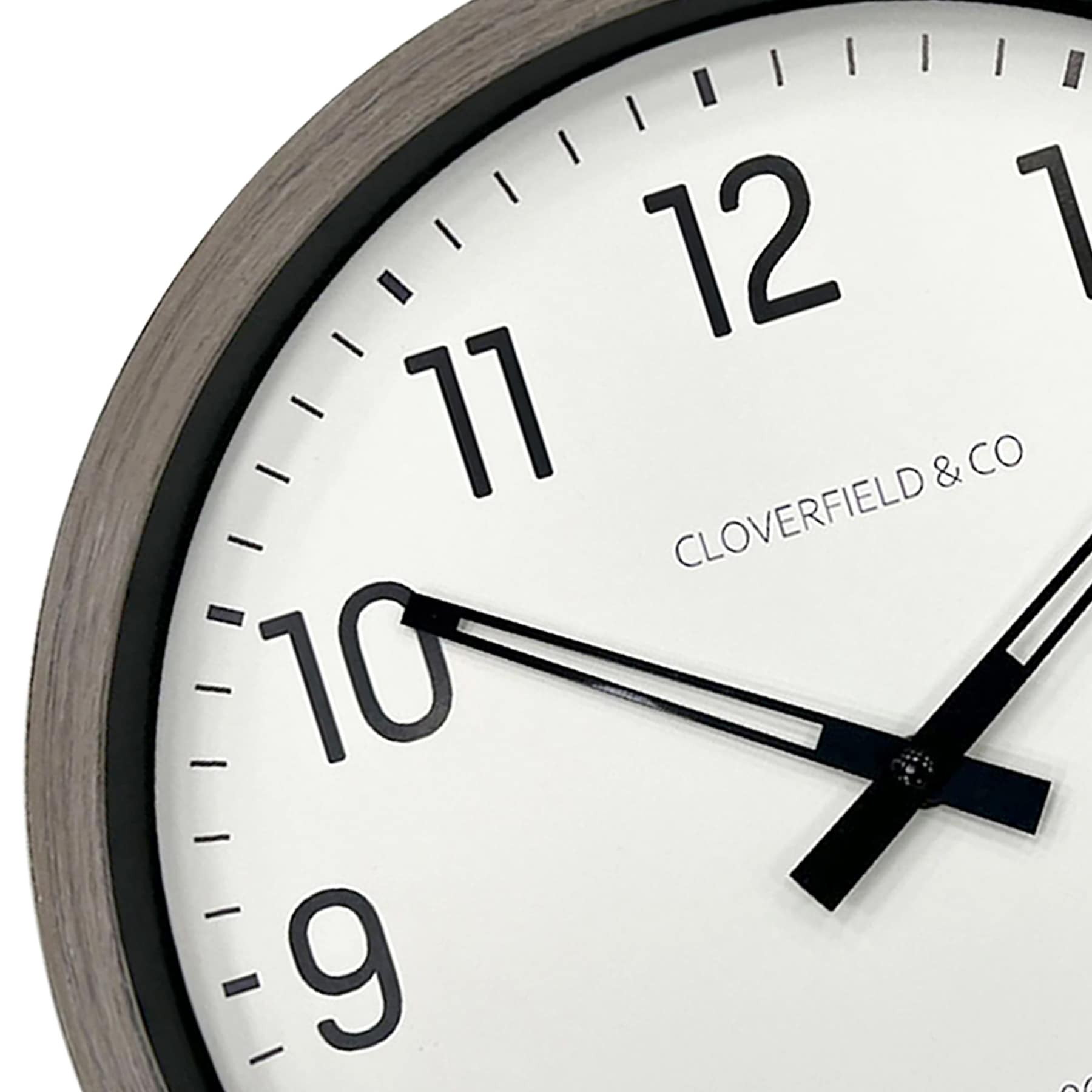 Woodgrain Wall Clock, 12"