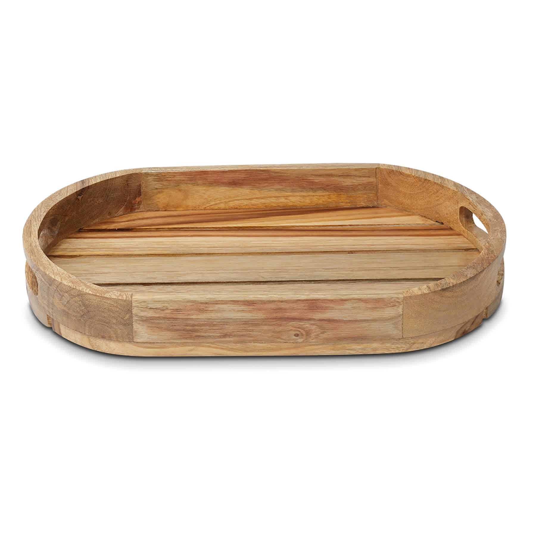 Oval Wood Decorative Tray, 12x8