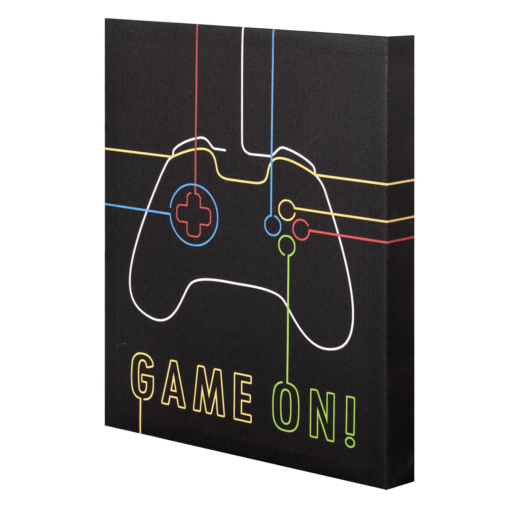 Game On Canvas Wall Art, 10x12