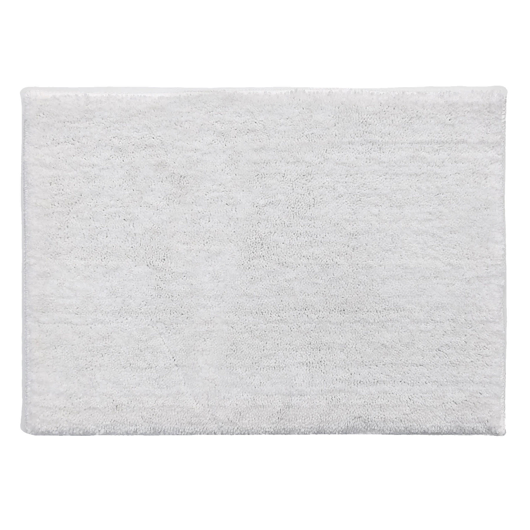 Essential Cut Pile White Bath Rug, 17x24
