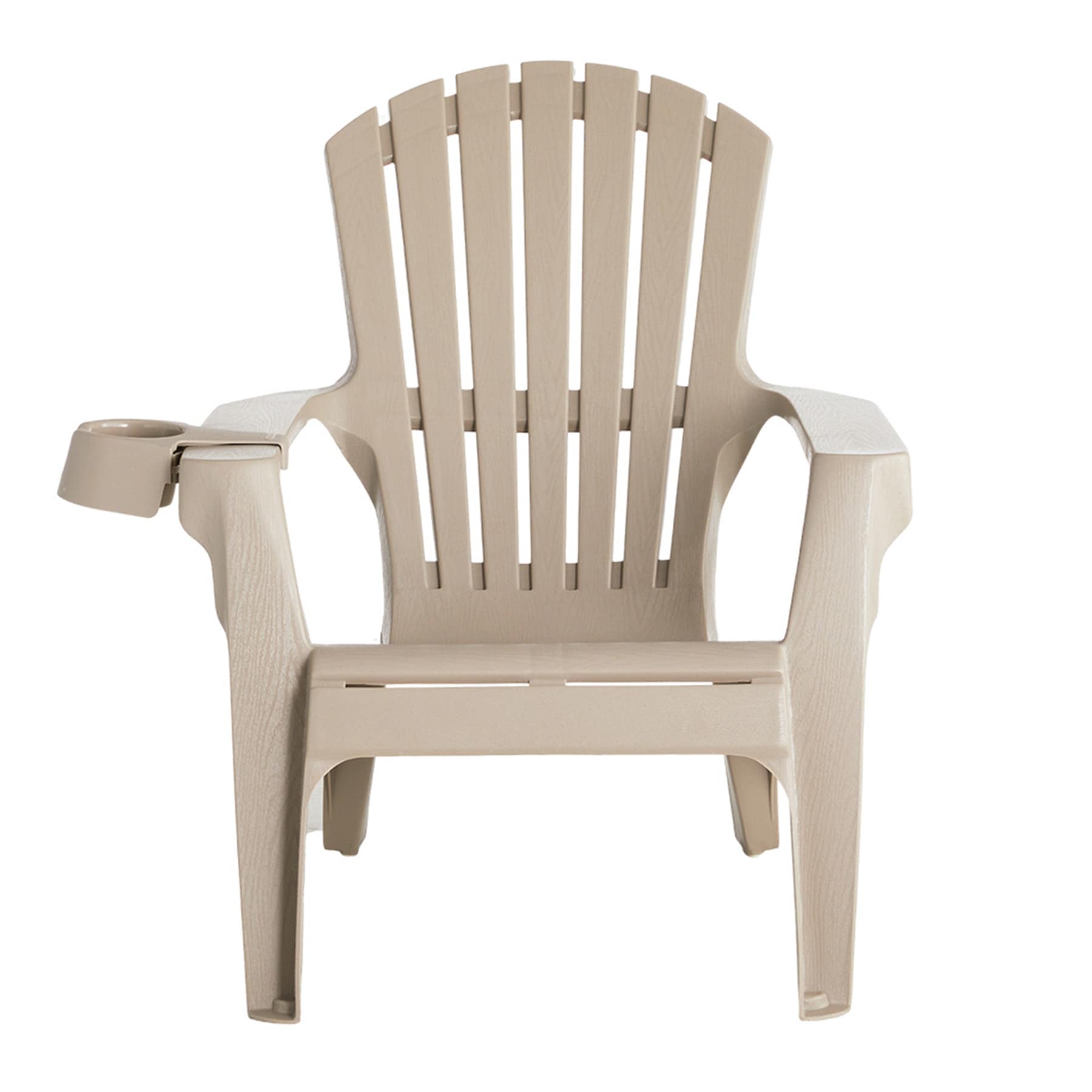 Commercial Grade Deluxe Adirondack Patio Chair, Sandstone