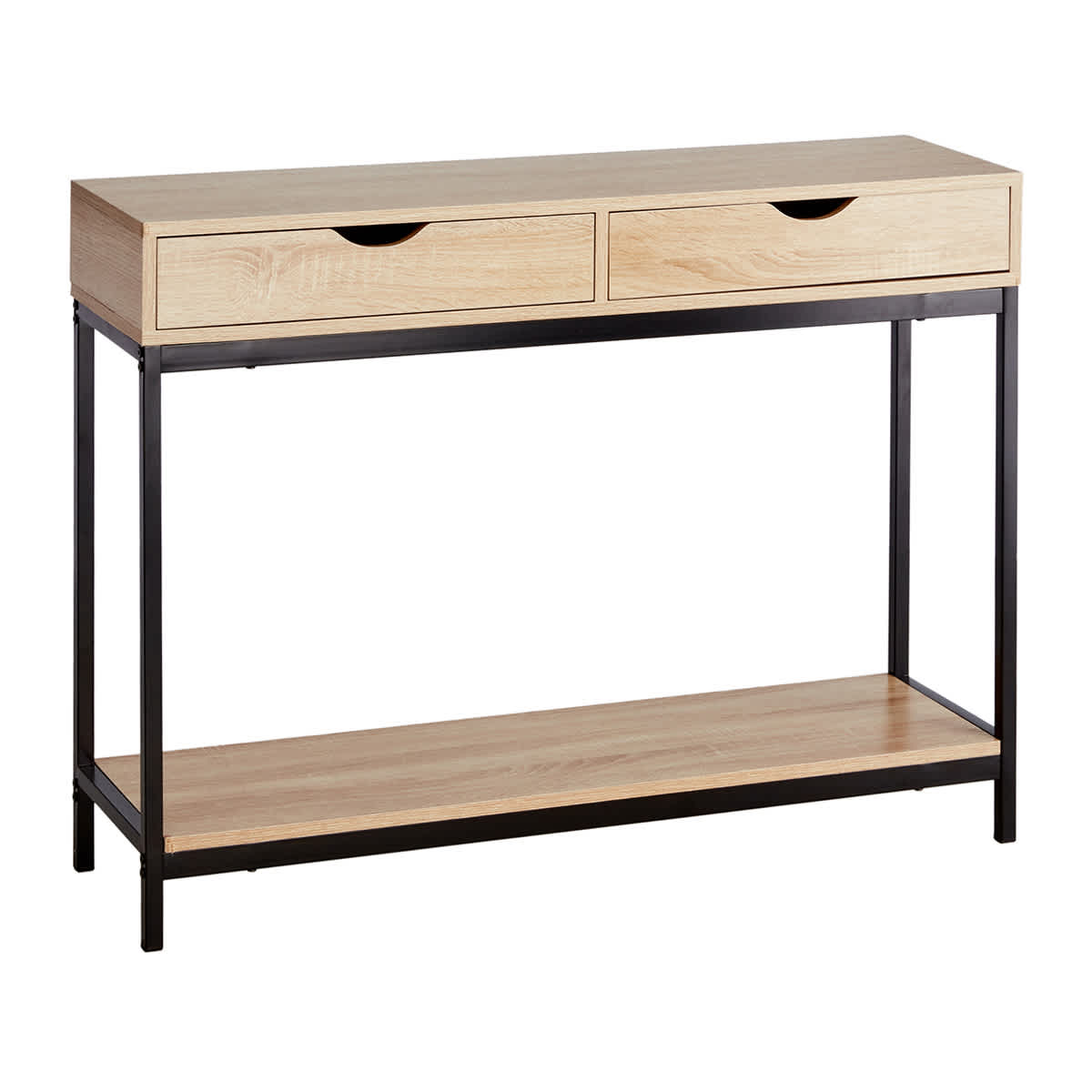 Honeybloom Burnaby Wood & Metal Console Table