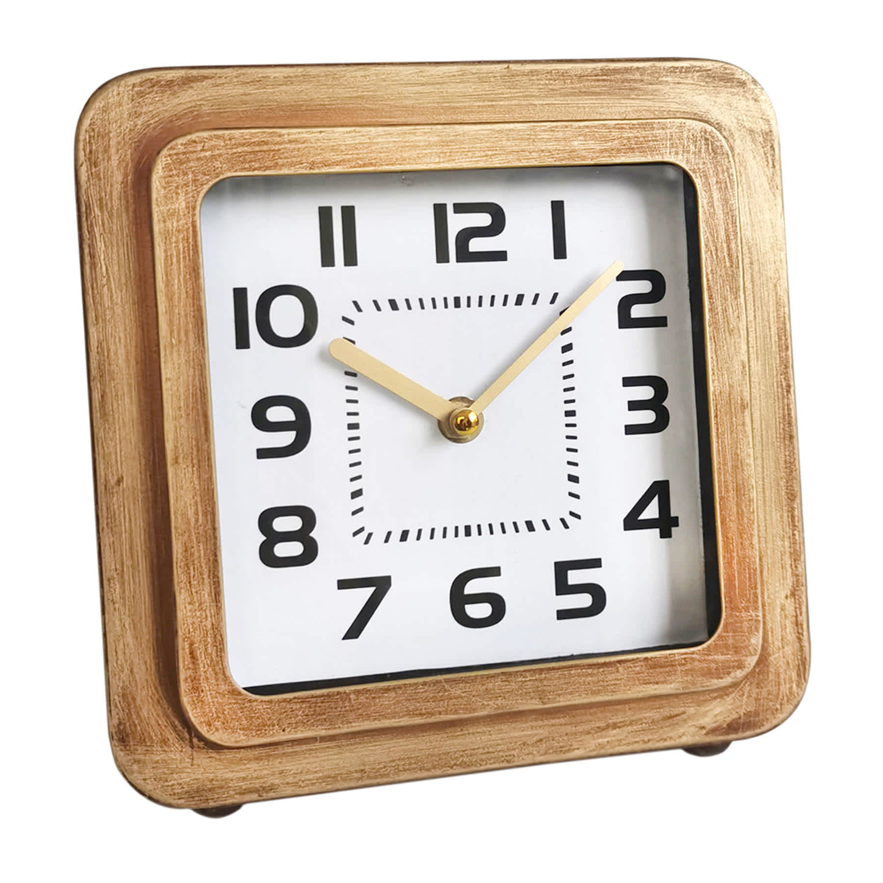 Tracey Boyd Bronze Metal Square Clock, 8"