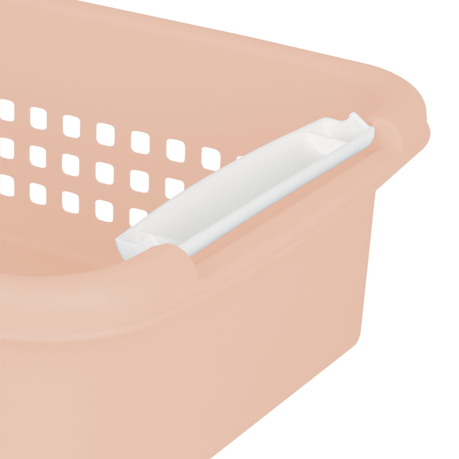 2-Pack Blush Stacked Nest Storage Basket, Medium