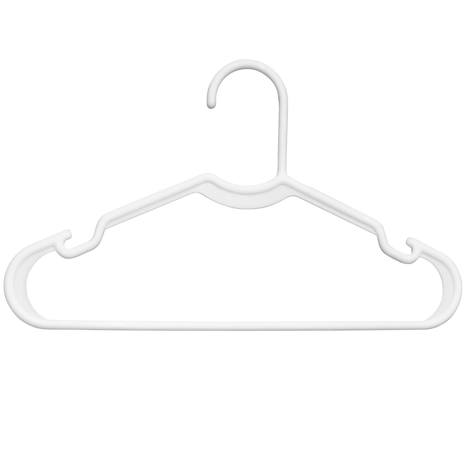 Set of 10 Kids Tubular Hanger, White