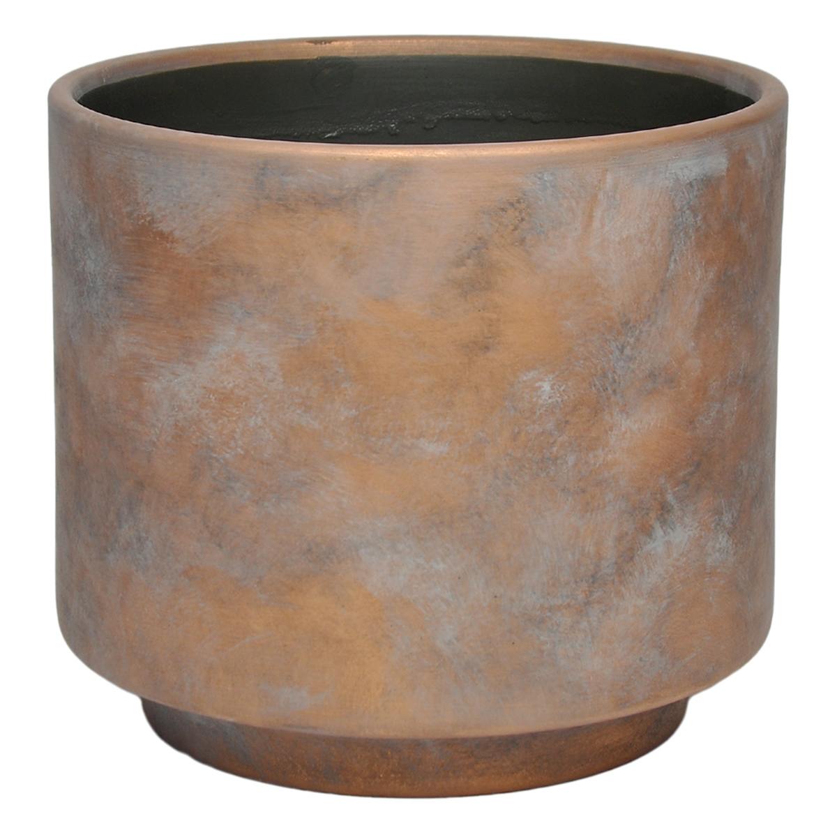 Tracey Boyd Indoor Aged Bronze Ceramic Carter Pot, Medium