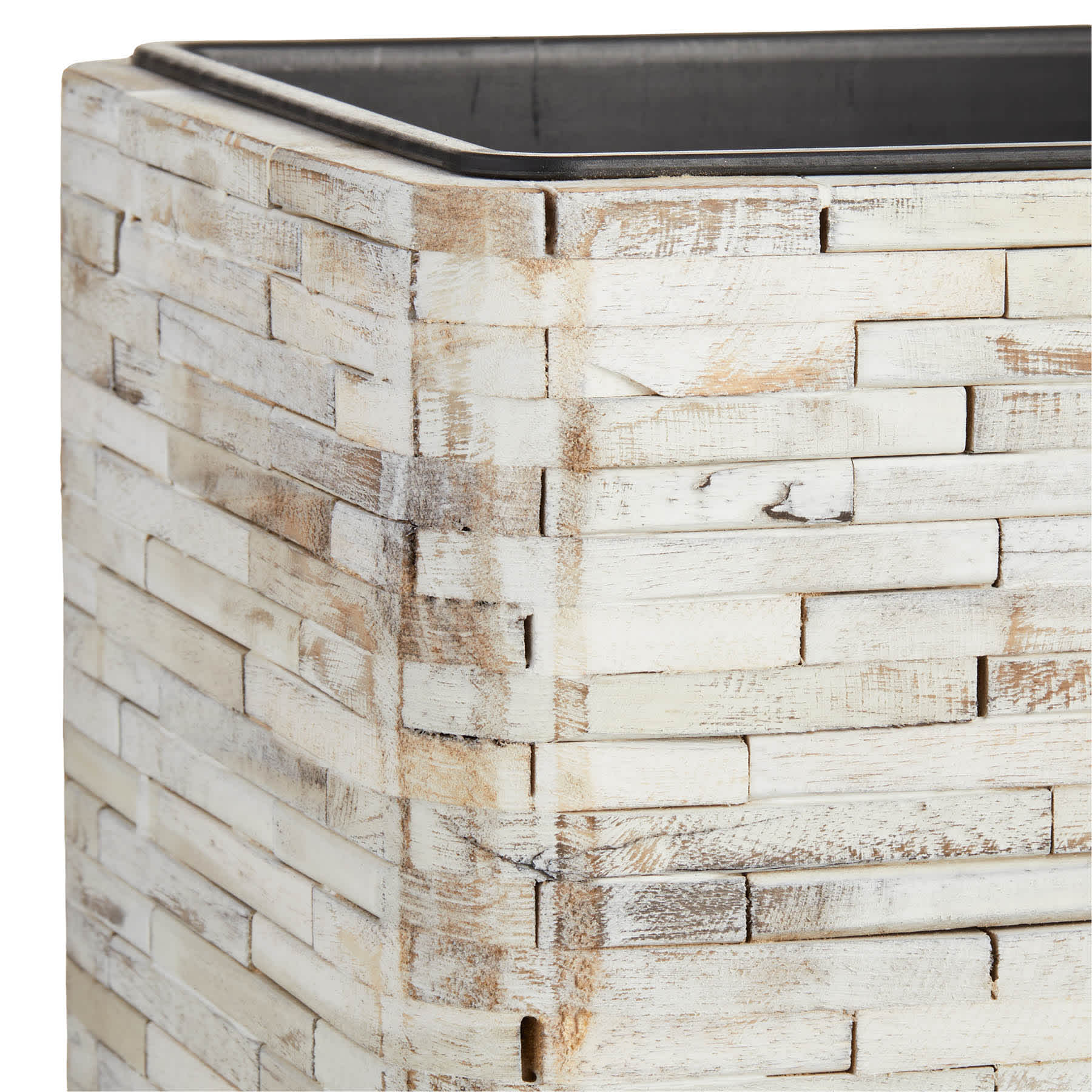 Ty Pennington Square Beachwood Outdoor Planter, Medium
