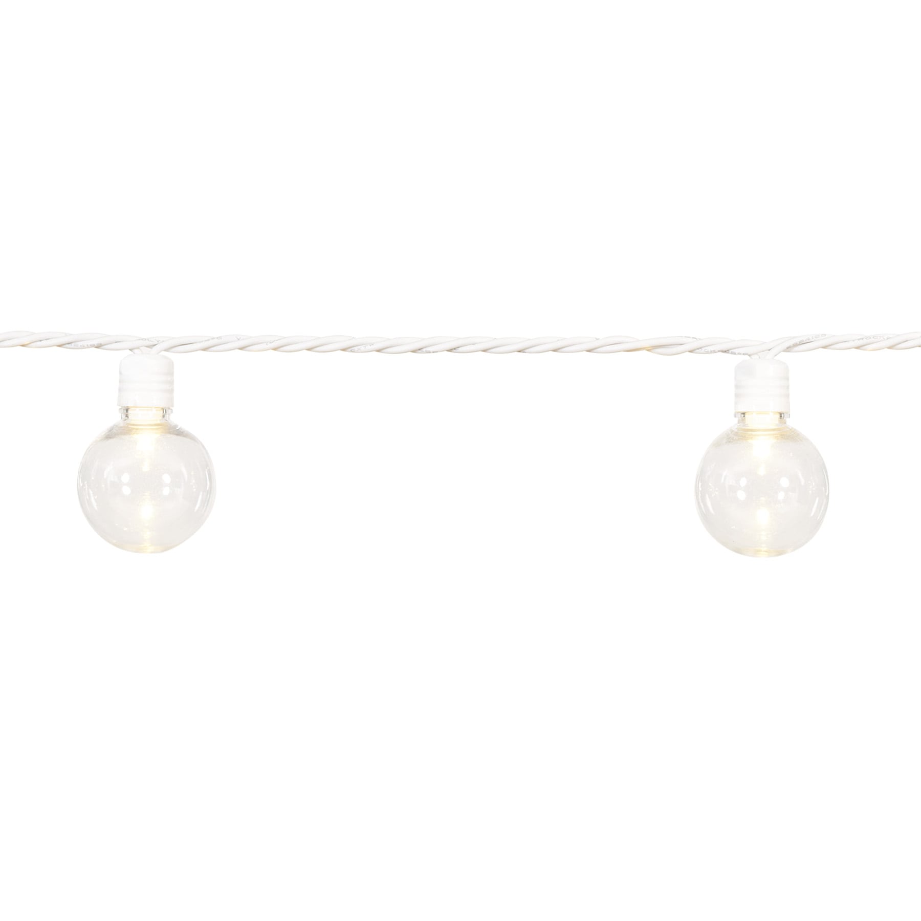 30-Count LED G40 Globe String Lights with White Wire