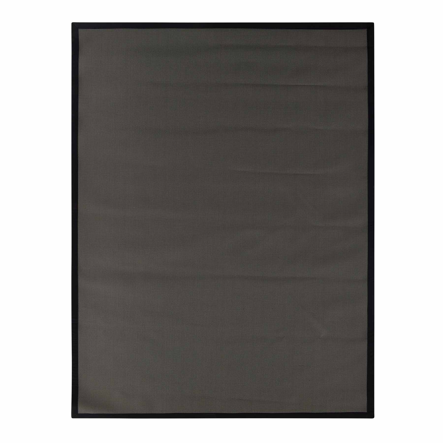 Black Textilene Outdoor Area Rug, 5x7