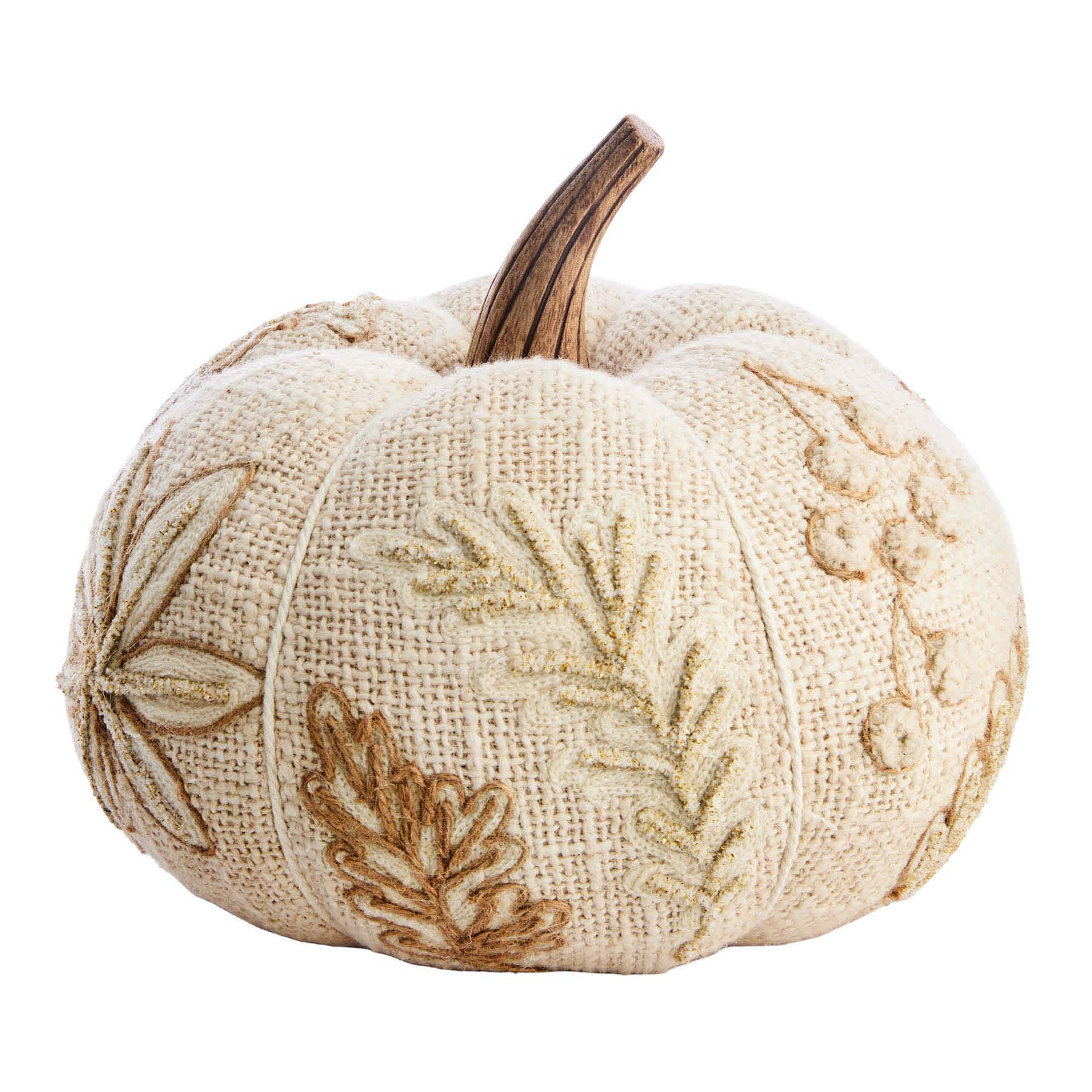 Embroidered Shaped Pumpkin, 7"